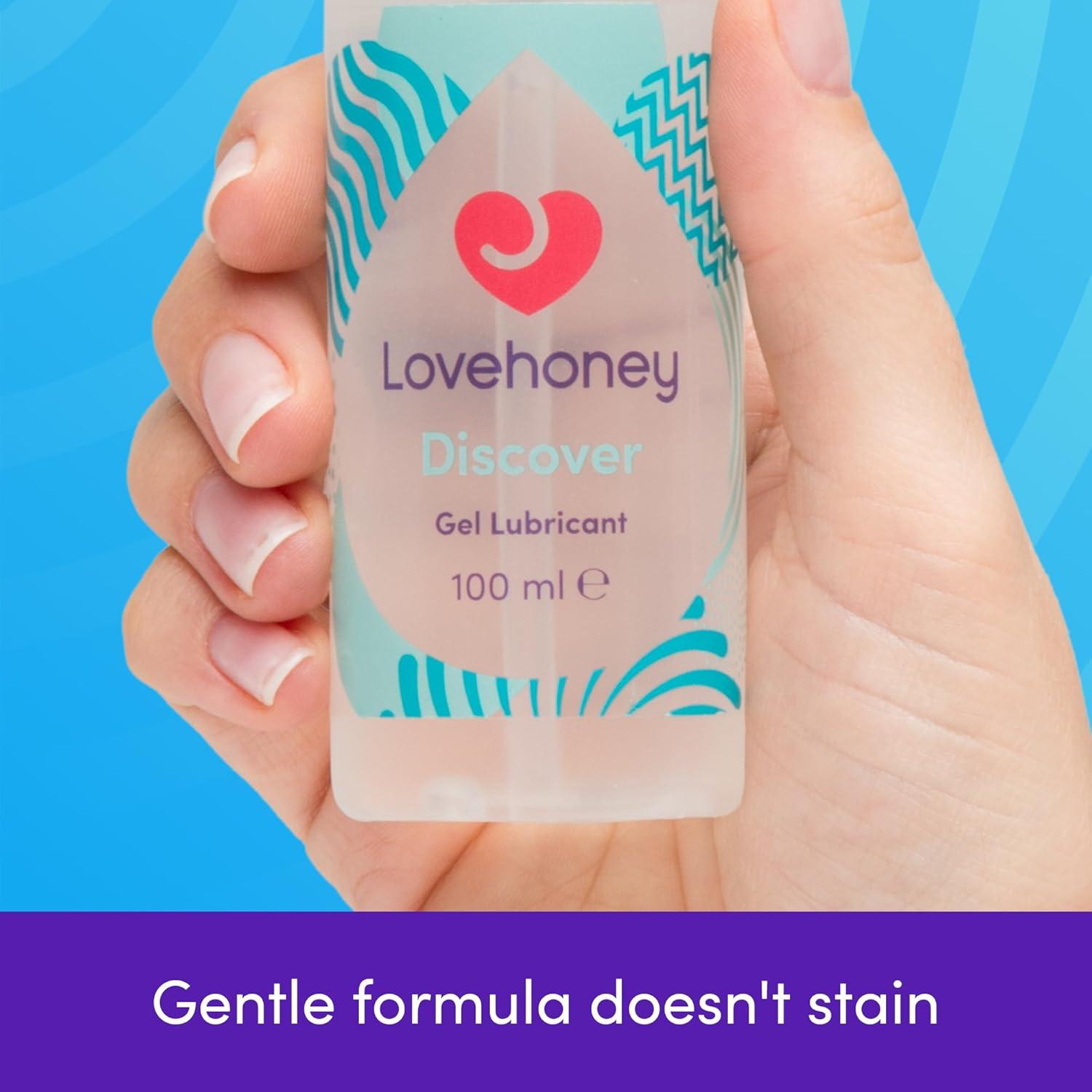 imageLovehoney Discover Water Based Lube Extra Thick Gel Lube 84 fl oz34 Fl Oz Pack of 1