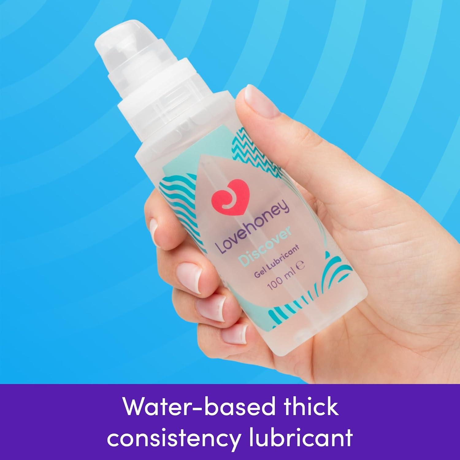 imageLovehoney Discover Water Based Lube Extra Thick Gel Lube 84 fl oz34 Fl Oz Pack of 1