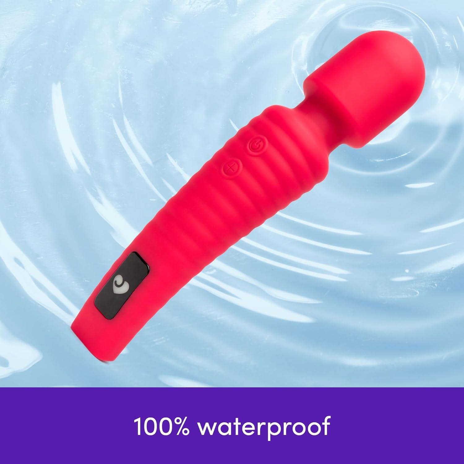 imageLovehoney Dream Wand Vibrator for Women Silicone Mini Vibrator Wand Personal Clitoral amp Body Massager with 11 Vibration Modes Adult Sex Toys amp Games Waterproof Couples Sex Toys RedRed