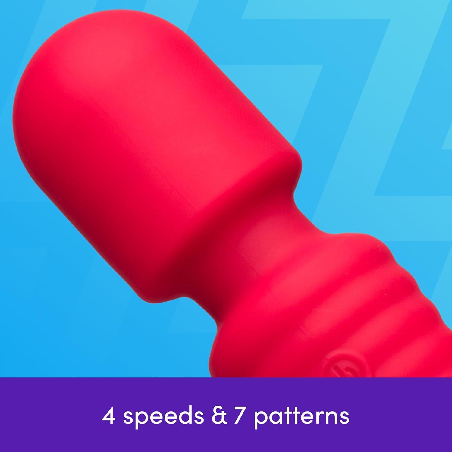 imageLovehoney Dream Wand Vibrator for Women Silicone Mini Vibrator Wand Personal Clitoral amp Body Massager with 11 Vibration Modes Adult Sex Toys amp Games Waterproof Couples Sex Toys RedRed