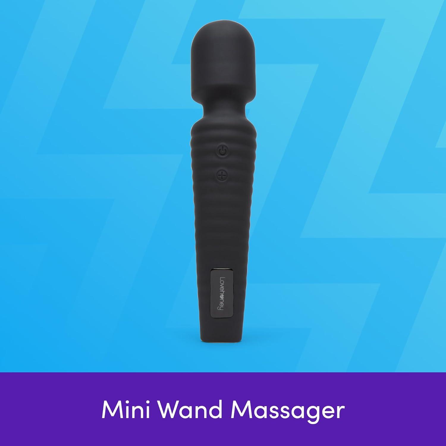 imageLovehoney Dream Wand Vibrator for Women Silicone Mini Vibrator Wand Personal Clitoral amp Body Massager with 11 Vibration Modes Adult Sex Toys amp Games Waterproof Couples Sex Toys RedBlack