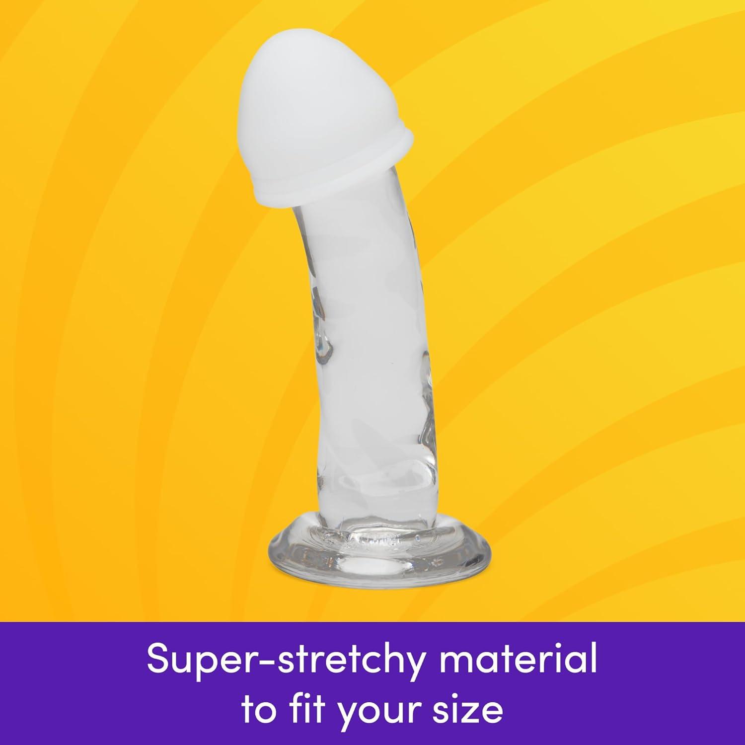 imageLovehoney Egg Male Masturbator Head Master Stretchy Male Stroker Portable Adult Sex Toys for Men Discreet Pocket Pussy Masturbation Cup with Compact Storage Case Textured Male Pleasure TPE