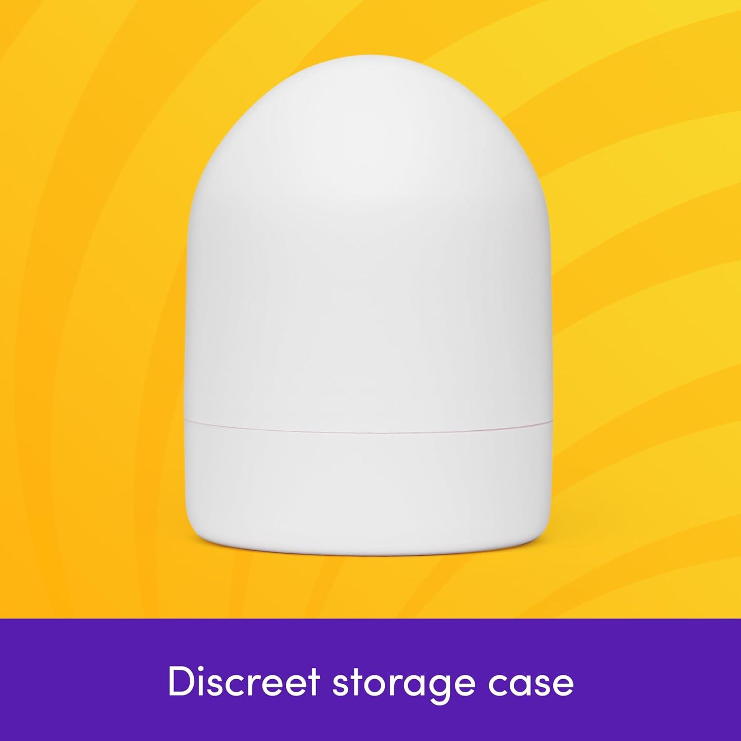 imageLovehoney Egg Male Masturbator Head Master Stretchy Male Stroker Portable Adult Sex Toys for Men Discreet Pocket Pussy Masturbation Cup with Compact Storage Case Textured Male Pleasure TPE