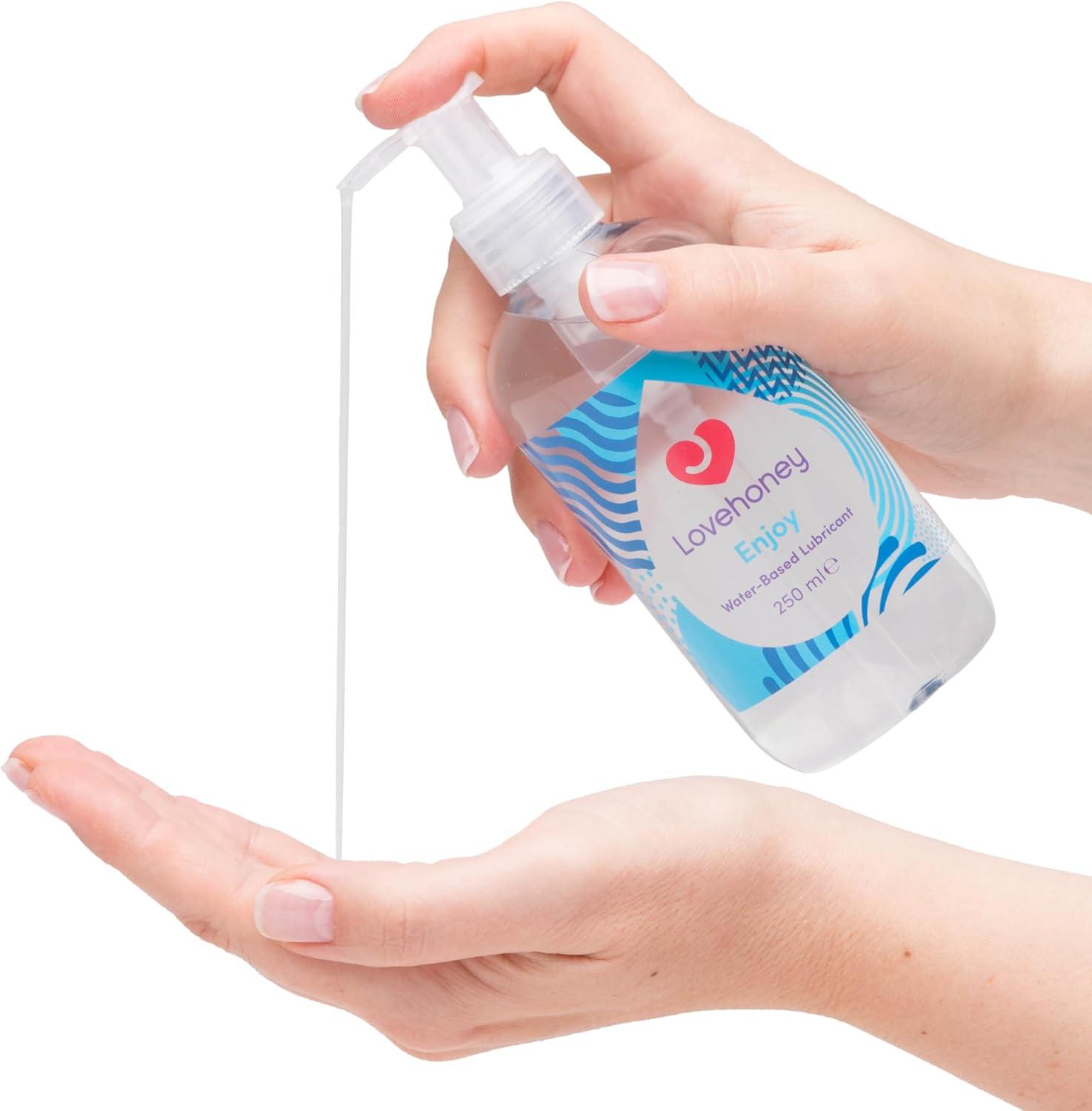 imageLovehoney Enjoy Water Based Lube 845 fl oz Fragrance Free Non Sticky Non Staining amp pHBalanced Personal Lubricant for Men amp Women Water Based Lubricant Gel for Privacy845 Fl Oz Pack of 1