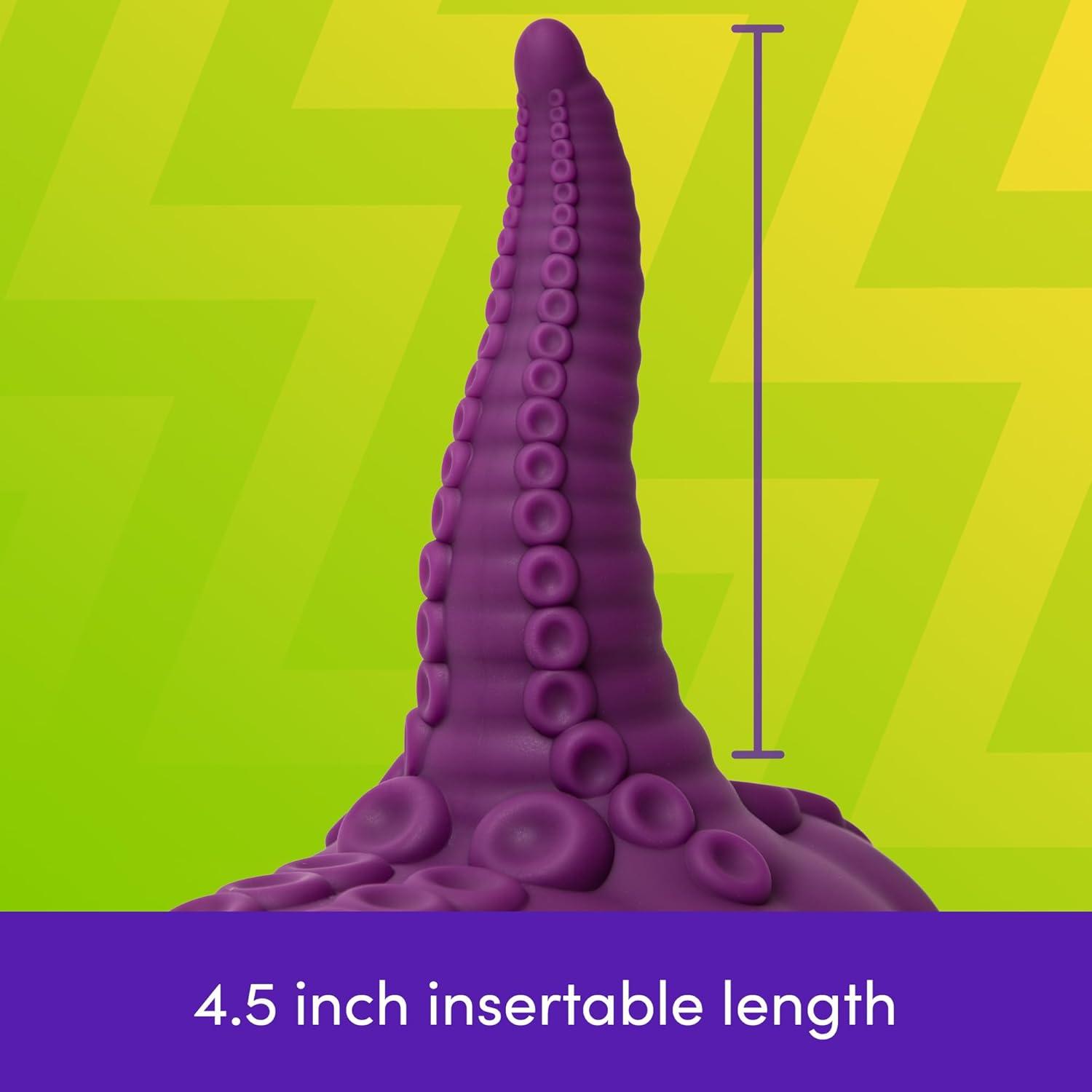 imageLovehoney Fantasy Tentacle Vibrating Monster Dildo Grinding Pad Enjoy Water Based Lube 84 fl oz amp Fresh Toy Cleaning Wipes Womens Sex Toy Gift Bundle