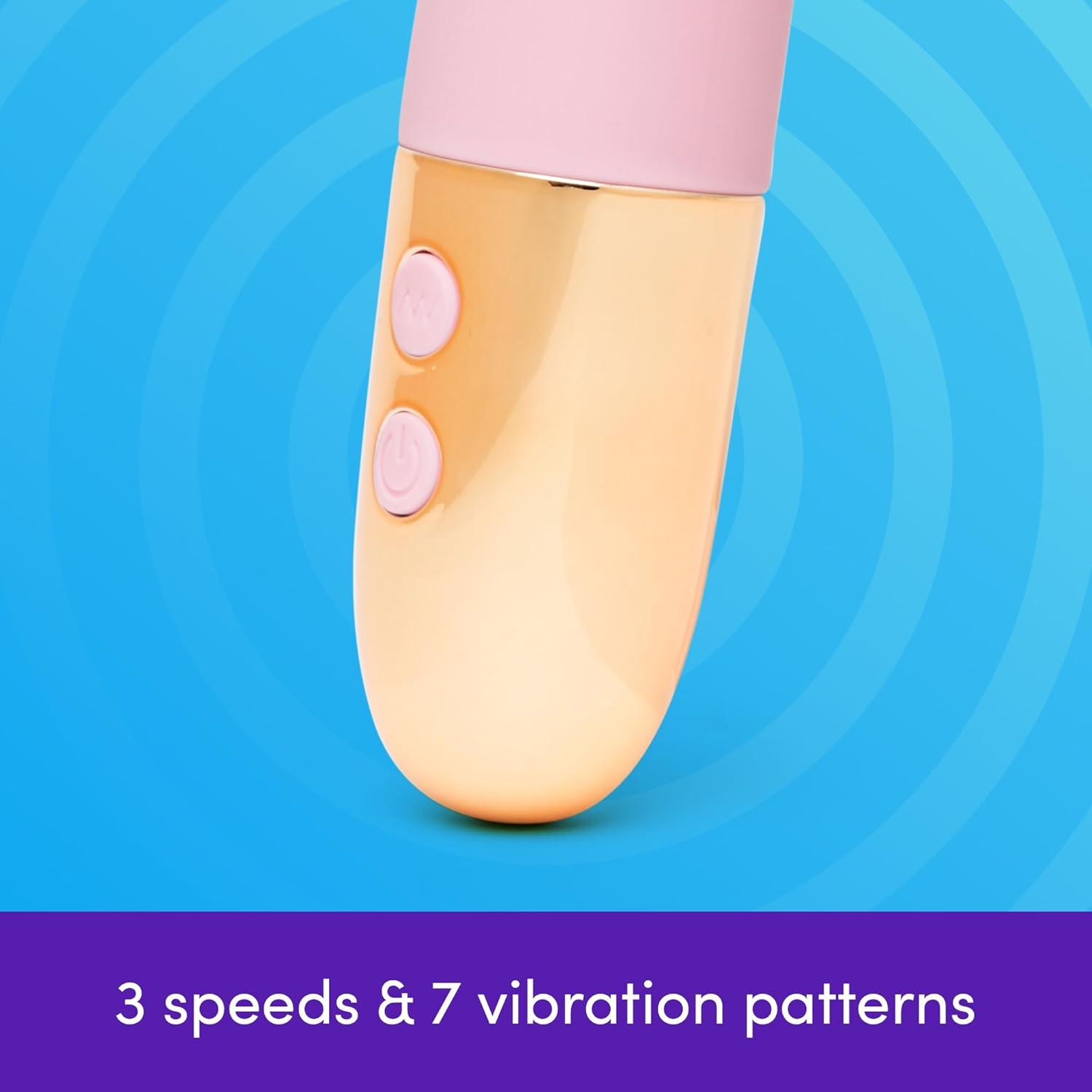 imageLovehoney GThriller Finger G Spot Vibrator Flexible Powerful Wand Vibrator for Women 10 Vibration Patterns Ribbed Vibrating Dildo Adult Sex Toys for Couples Personal Massager Stimulator Pink