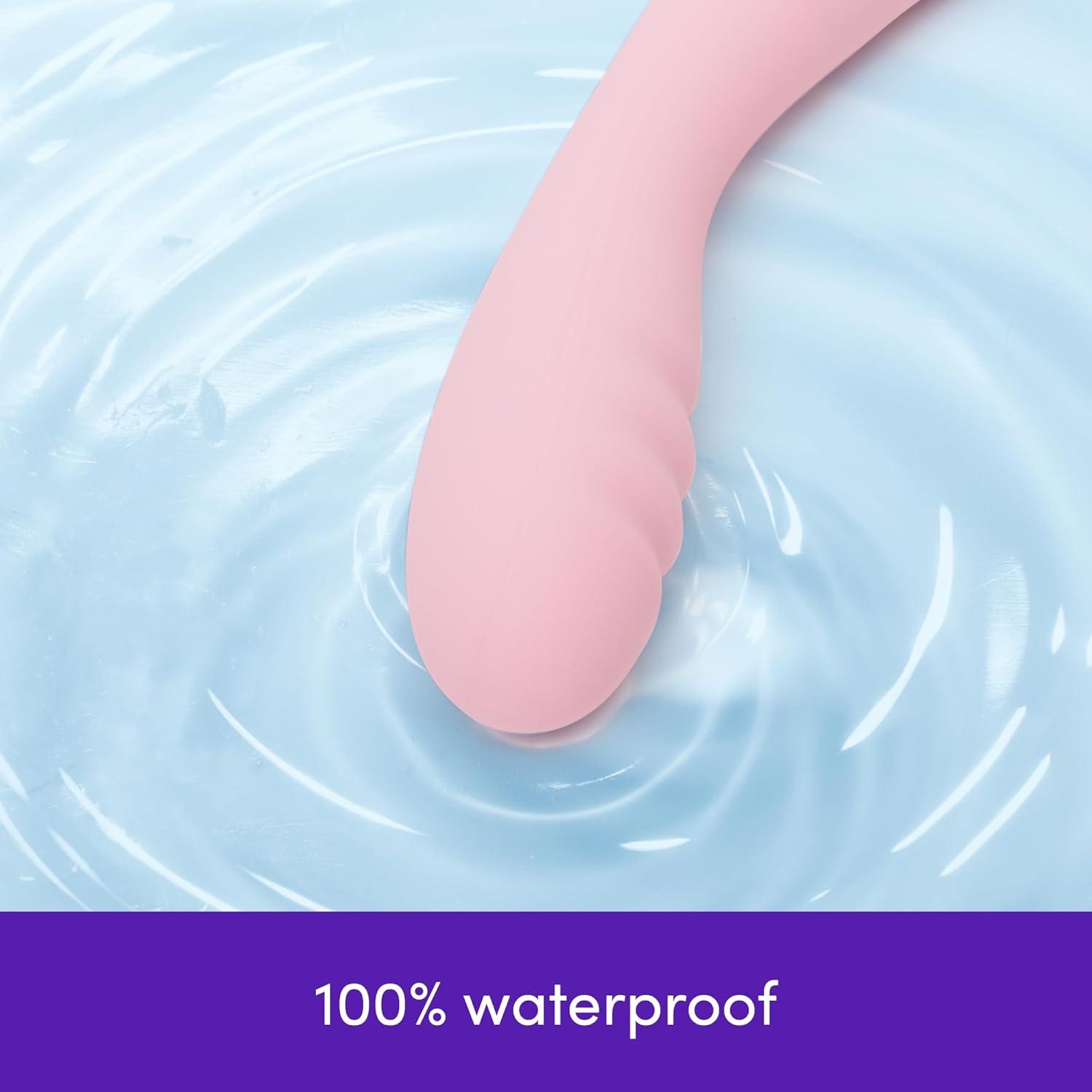 imageLovehoney GThriller Finger G Spot Vibrator Flexible Powerful Wand Vibrator for Women 10 Vibration Patterns Ribbed Vibrating Dildo Adult Sex Toys for Couples Personal Massager Stimulator Pink
