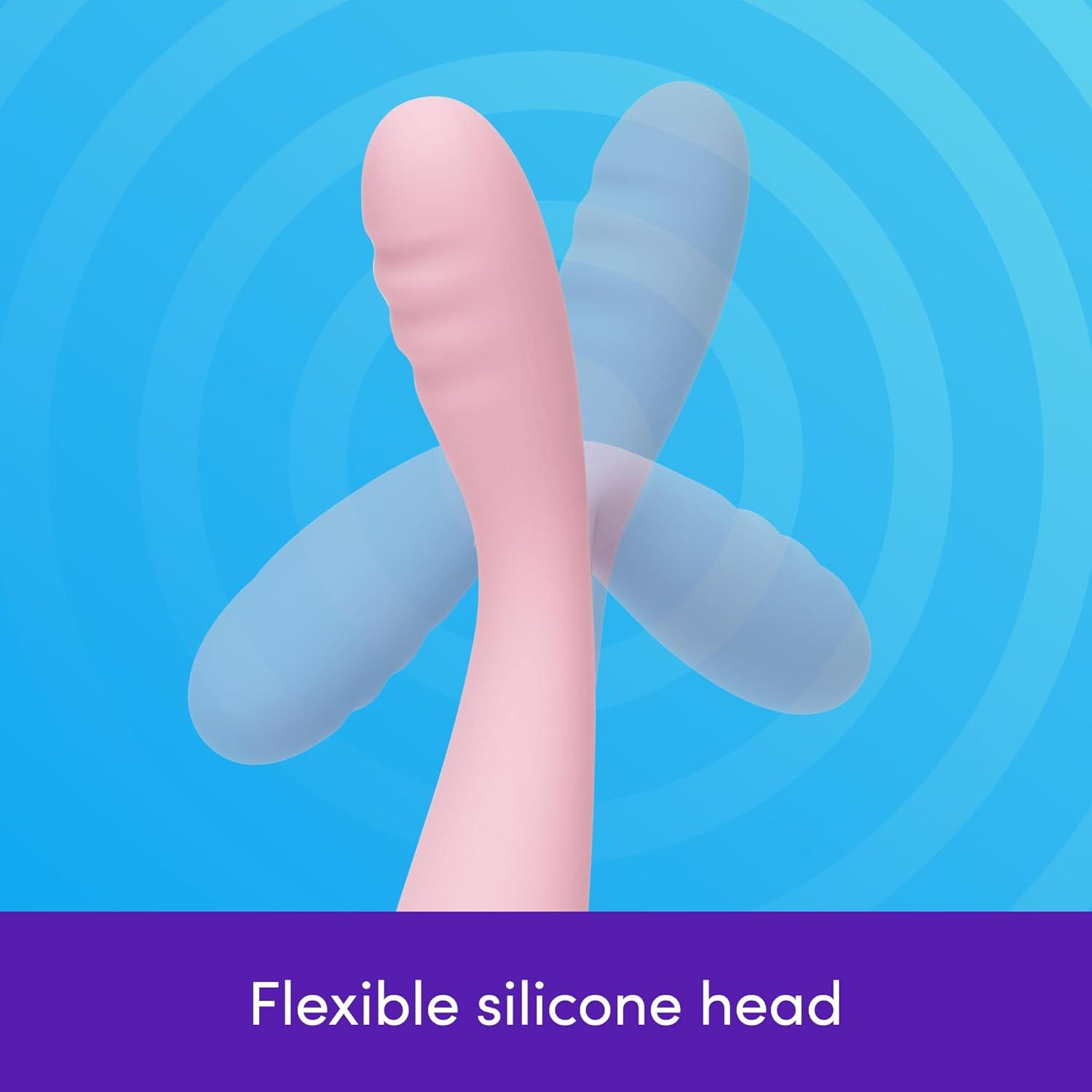 imageLovehoney GThriller Finger G Spot Vibrator Flexible Powerful Wand Vibrator for Women 10 Vibration Patterns Ribbed Vibrating Dildo Adult Sex Toys for Couples Personal Massager Stimulator Pink