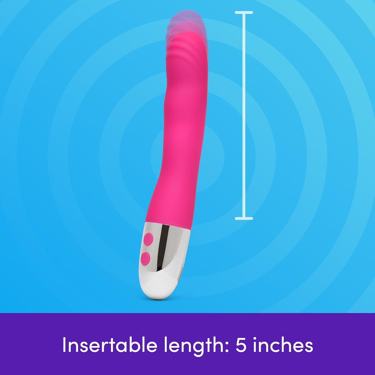 imageLovehoney GThriller Thrusting G Spot Vibrator Ribbed 5 inch Silicone Vibrating Dildo for Women Powerful Thrusting Dildo Adult Sex Toys for Couples Sexual Pleasure Tool Massager Pink
