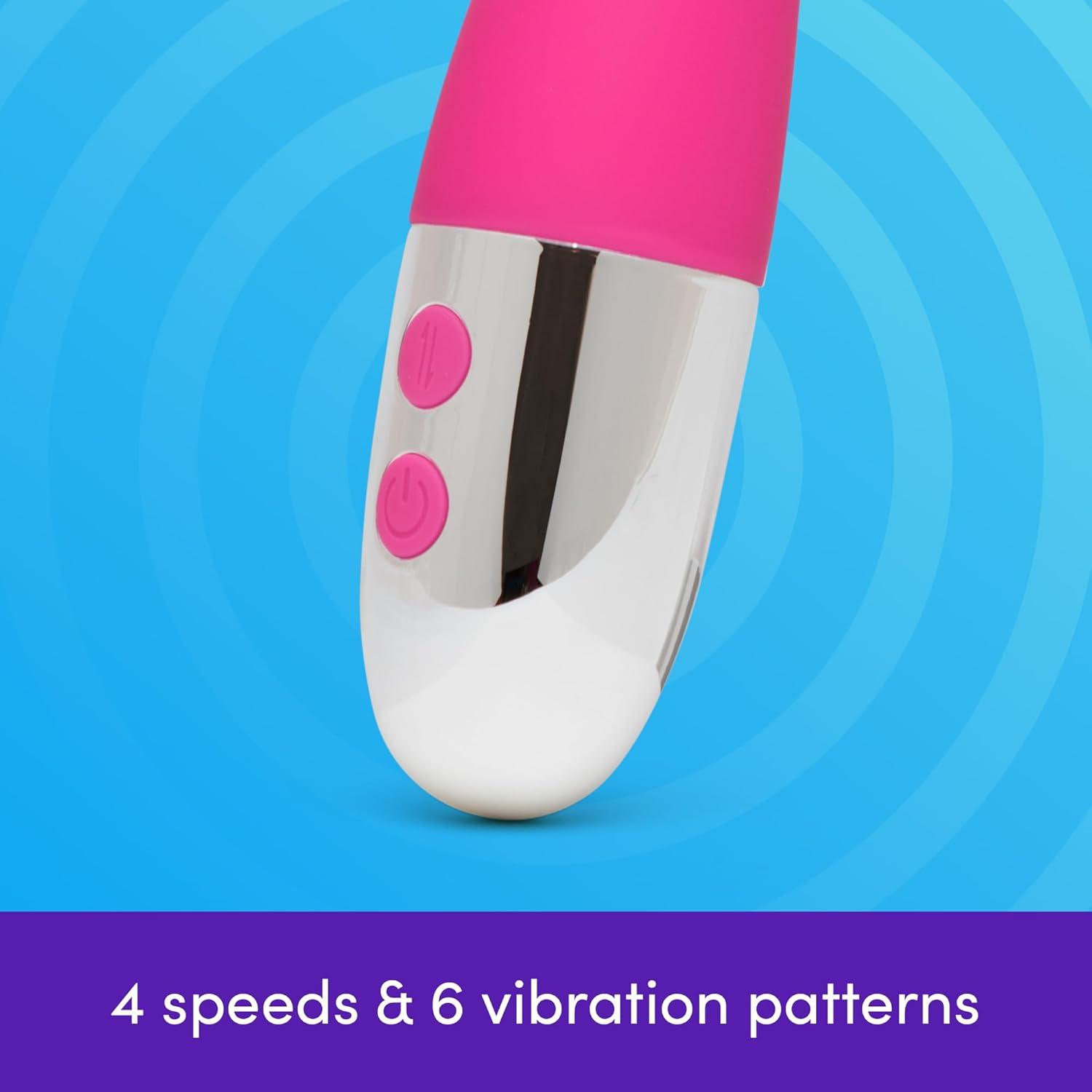 imageLovehoney GThriller Thrusting G Spot Vibrator Ribbed 5 inch Silicone Vibrating Dildo for Women Powerful Thrusting Dildo Adult Sex Toys for Couples Sexual Pleasure Tool Massager Pink