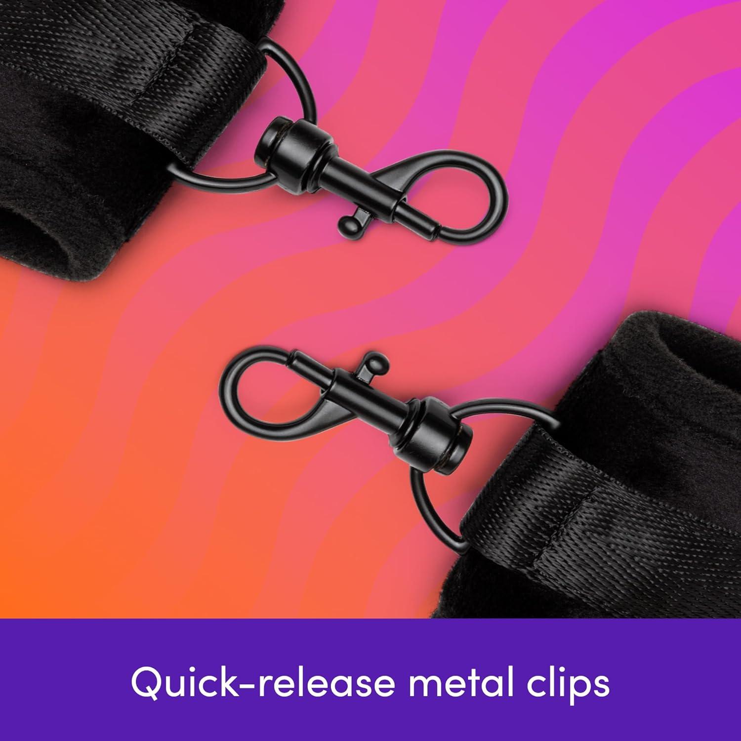 imageLovehoney Handcuffs Adjustable Bondage Sex Restraints Kit BDSM Wrist Cuffs for Adult Bedroom Games Beginner Bondage Accessories for Couples Sexy Role Play Sex Toys for Couples