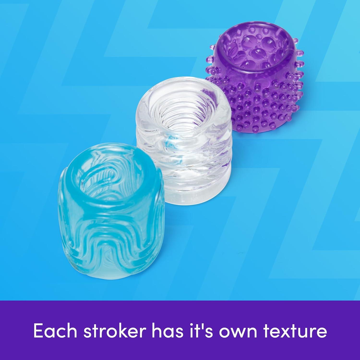 imageLovehoney Head Master Male Masturbators Set of 3 Open Ended Male Sex Toys Textured Manual Mens Stroker Masturbator Penis Sexual Personal Massager for Men Adult Sex Toys amp Games for Couples