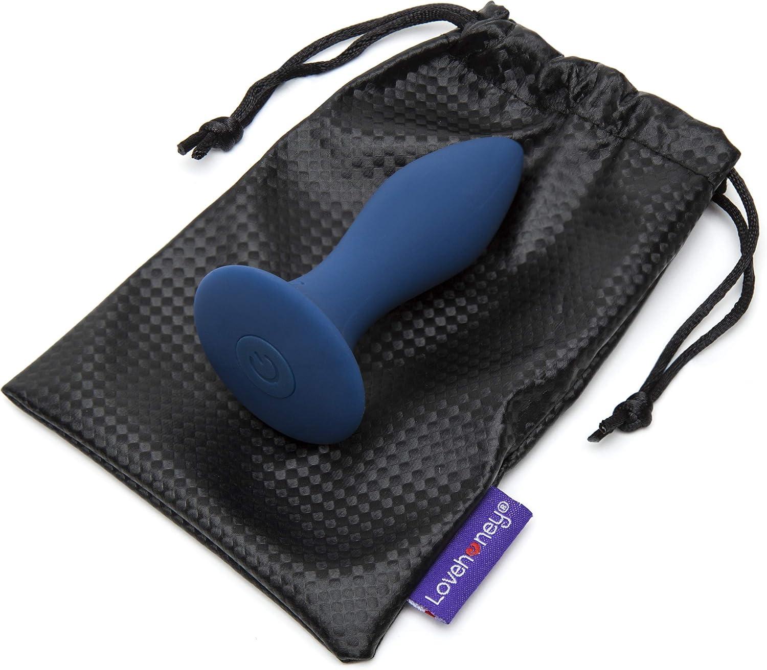 imageLovehoney Ignite Vibrating Butt Plug 3 Inch Silicone Anal Toys for Men with Travel Lock 17 Vibration Modes amp 3 Speeds Male Prostate Massager Rechargeable Adult Sex Toy Couples Gift Blue