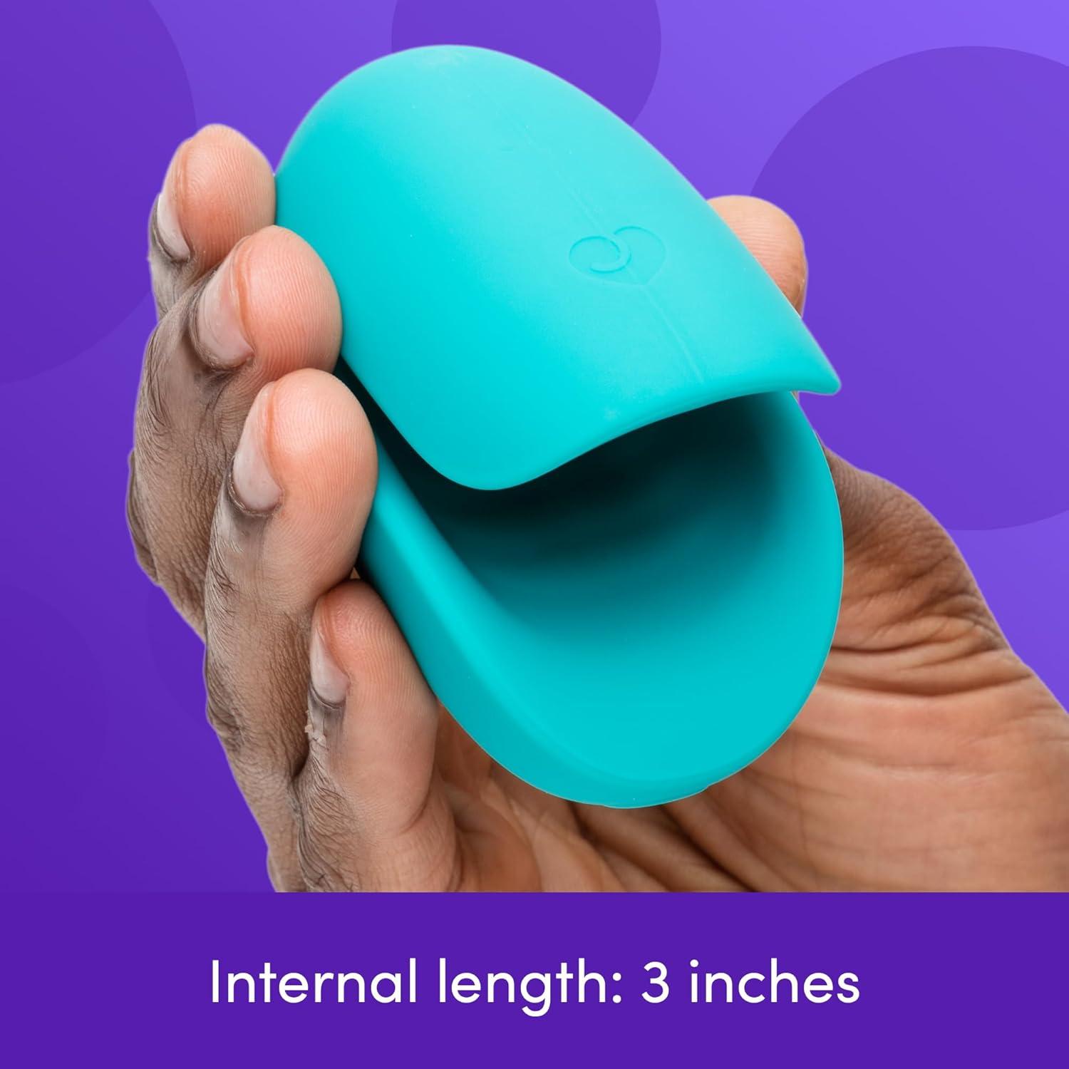 imageLovehoney Ignite Vibrating Male Masturbator Silicone Ribbed Male Sex Toy 20 Powerful Vibration Modes Penis Head Sexual Massager Rechargeable Electric Penis Stroker Adult Sex Toys for Men