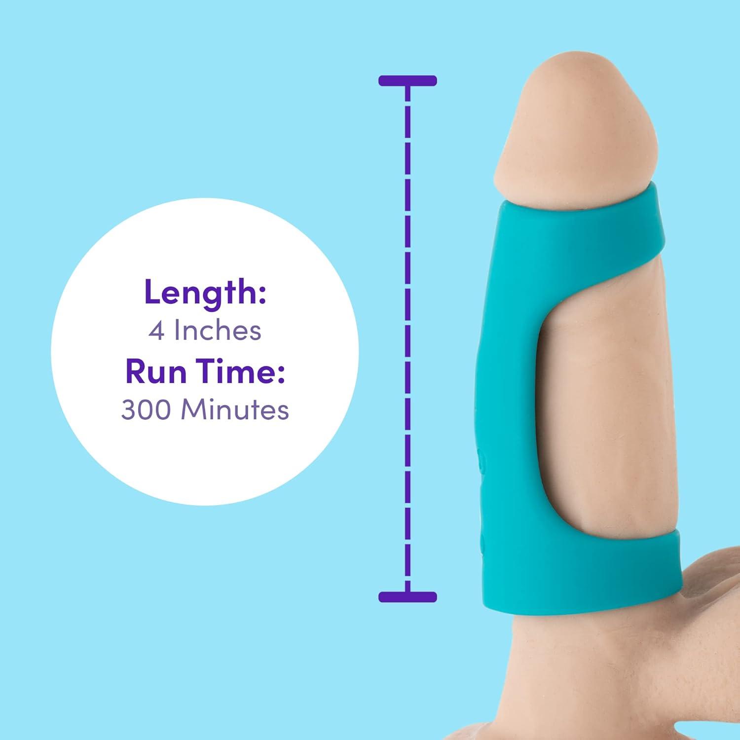 imageLovehoney Ignite Vibrating Male Masturbator with 20 Functions 4 Inch Silicone Penis Sleeve Waterproof amp USB Rechargeable Blue