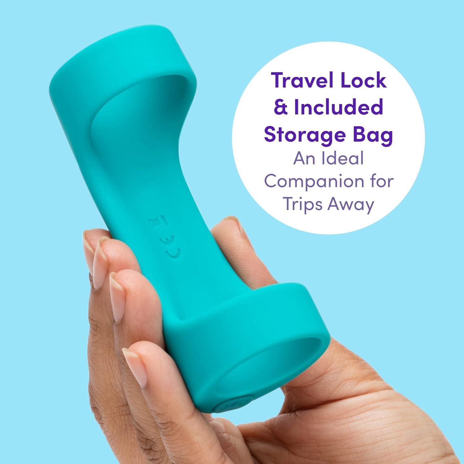 imageLovehoney Ignite Vibrating Male Masturbator with 20 Functions 4 Inch Silicone Penis Sleeve Waterproof amp USB Rechargeable Blue