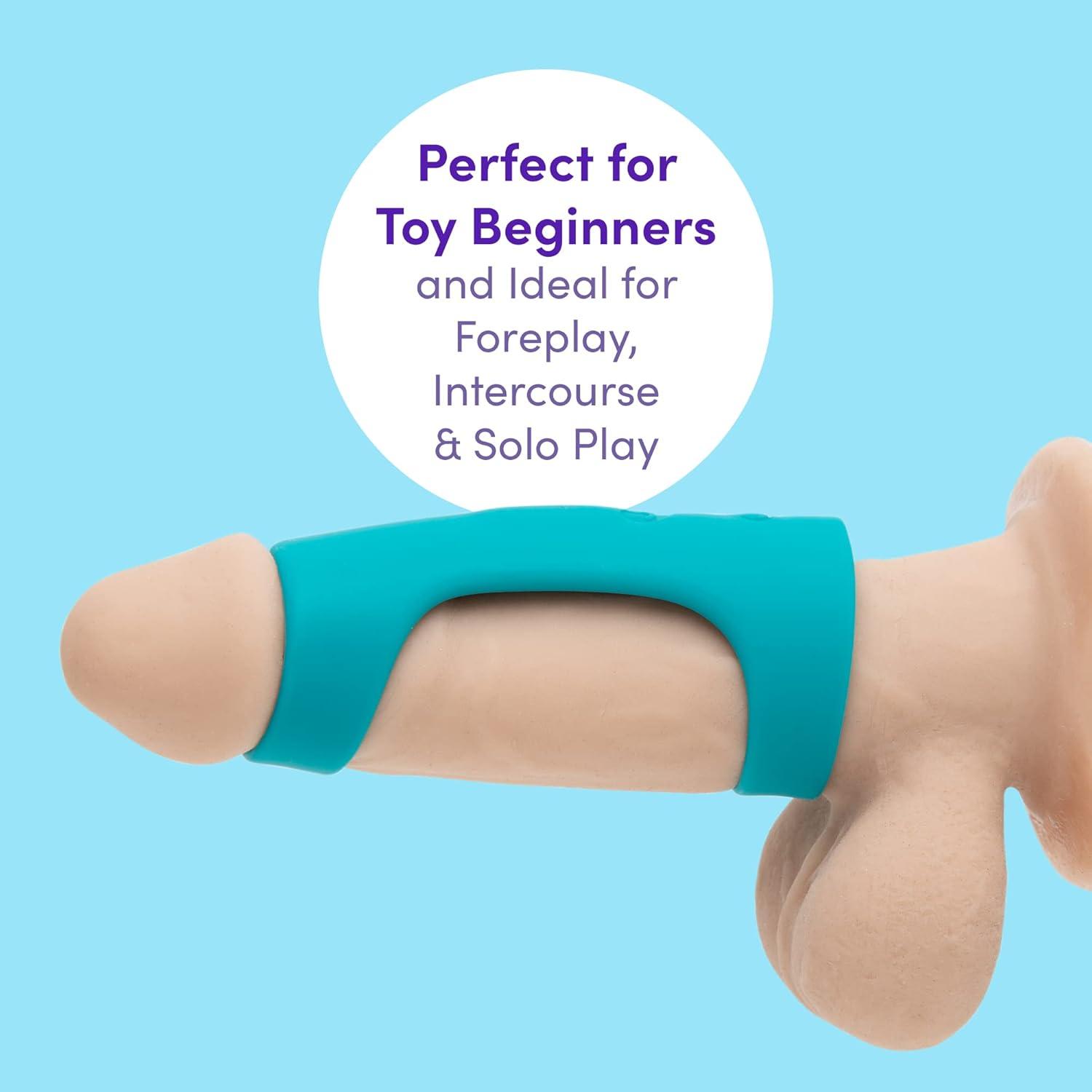 imageLovehoney Ignite Vibrating Male Masturbator with 20 Functions 4 Inch Silicone Penis Sleeve Waterproof amp USB Rechargeable Blue