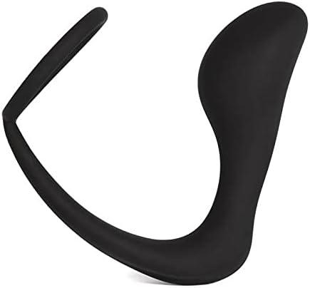 imageLovehoney Inside Job Butt Plug amp Cock Ring 4 Inch Silicone Anal Plug amp 475 Inch Penis Ring Waterproof Black