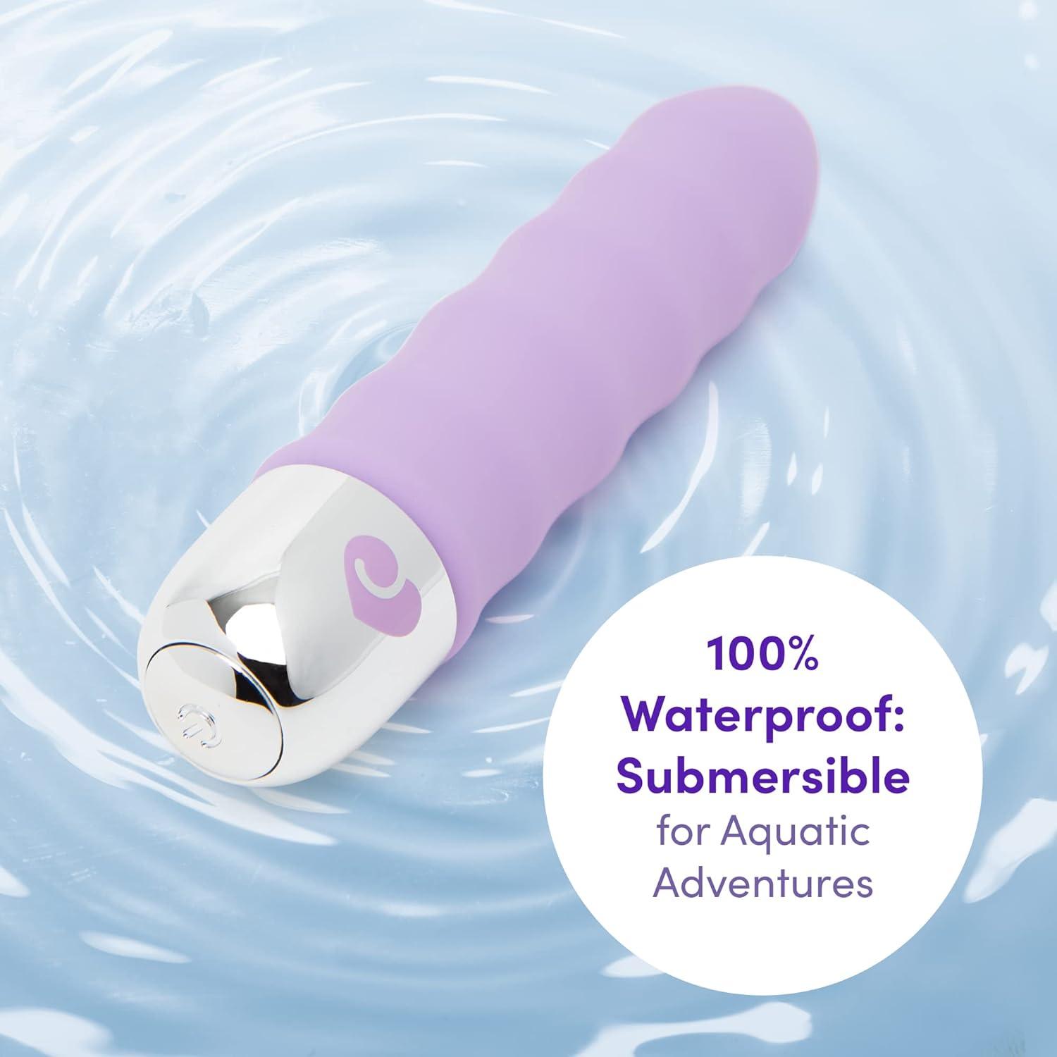 imageLovehoney Pink Ripple 10 Function Wavy Vibrator Silicone Waterproof amp Beginners FriendlyPurple