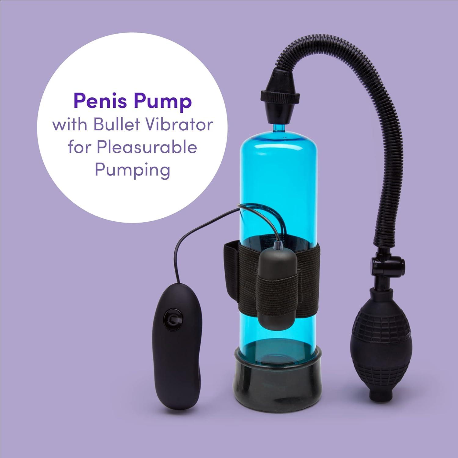 imageLovehoney Pumped Up 7 Function Vibrating Male Pump Soft Plastic Latex amp Phthalate Free