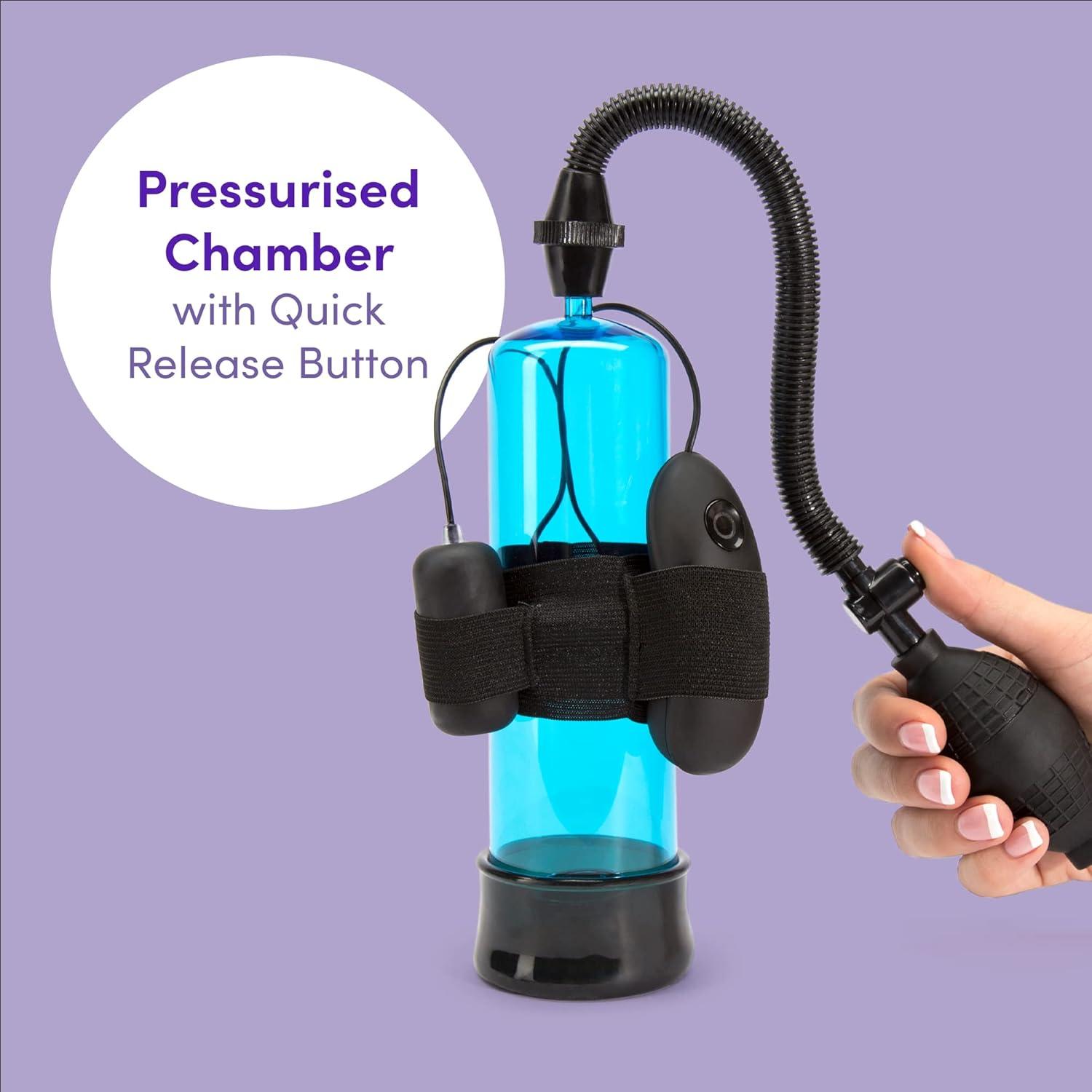 imageLovehoney Pumped Up 7 Function Vibrating Male Pump Soft Plastic Latex amp Phthalate Free