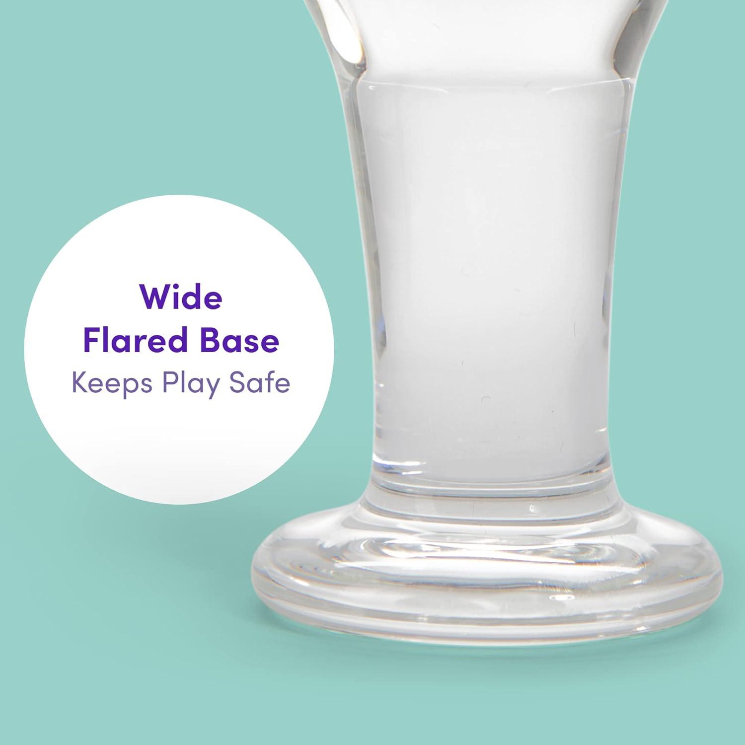 imageLovehoney Pure Pleasure Butt Plug 4 Inch Glass Anal Plug Tapered Tip with Flared Base Waterproof Clear