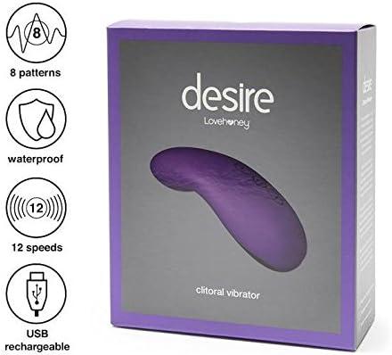 imageLovehoney Purple Desire Luxury Rechargeable Pleasure Vibrator with Storage Case Silicone 20 Functions