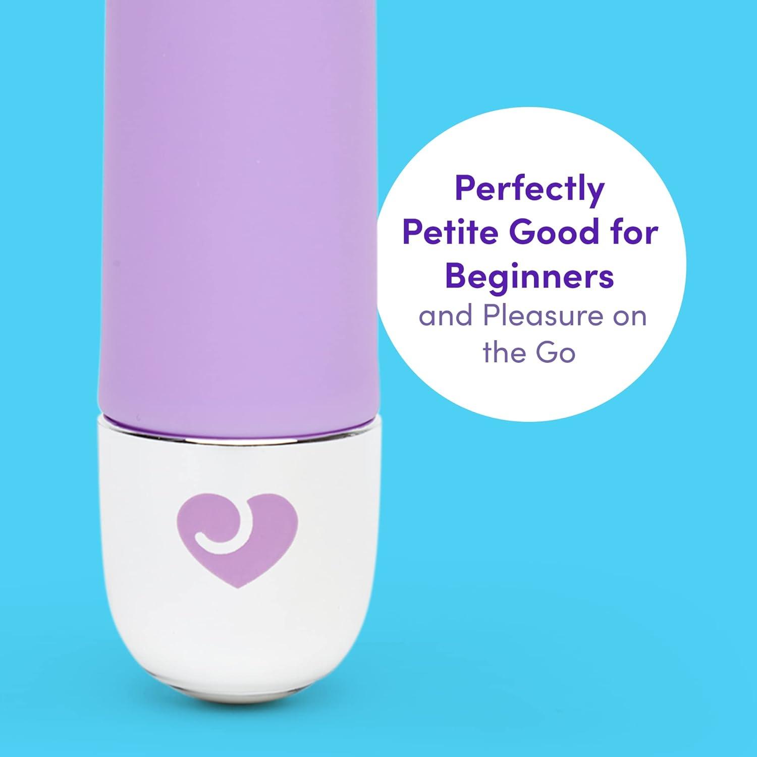 imageLovehoney Purple Glow 10 Function Mini Classic Vibrator Silicone Beginners Friendly