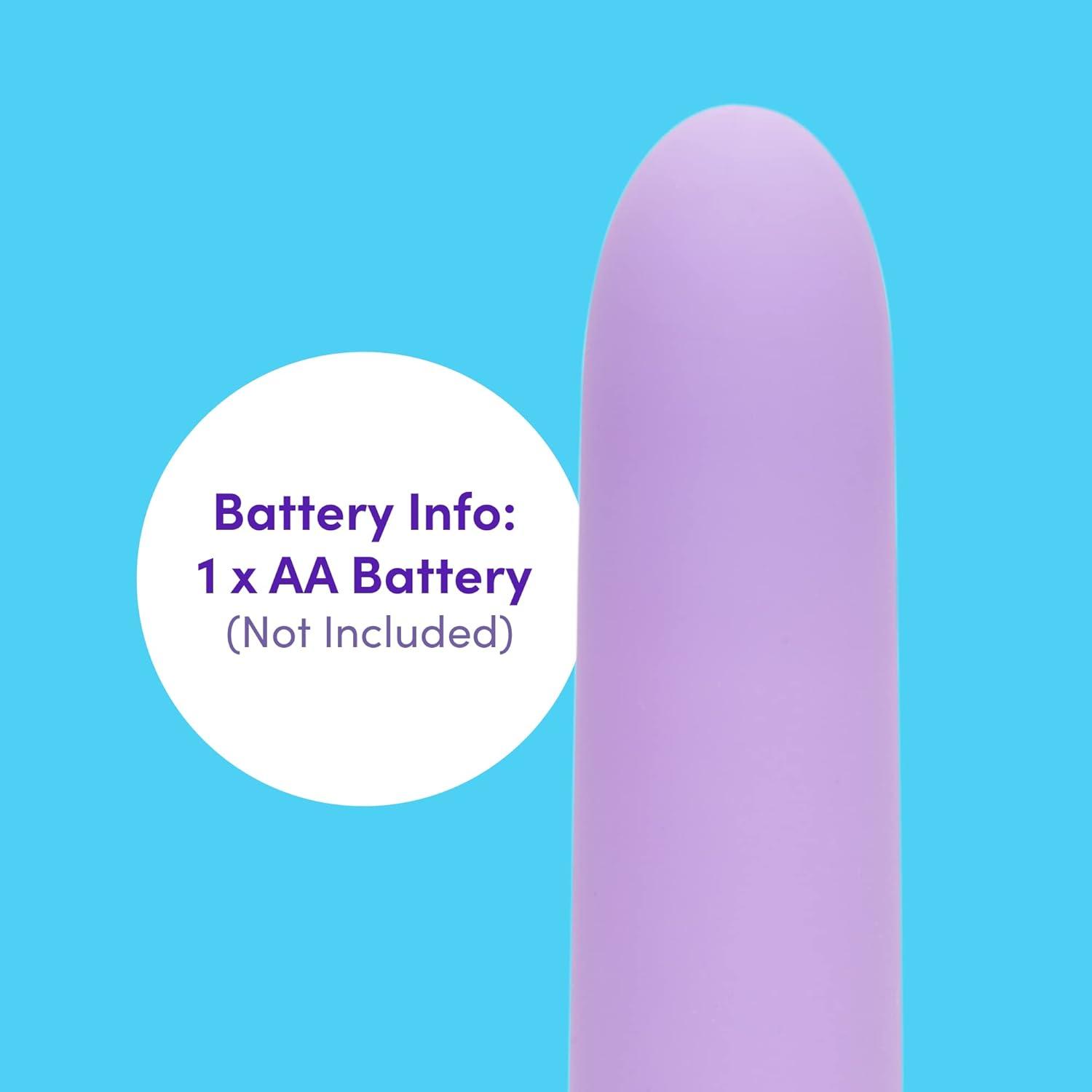 imageLovehoney Purple Glow 10 Function Mini Classic Vibrator Silicone Beginners Friendly