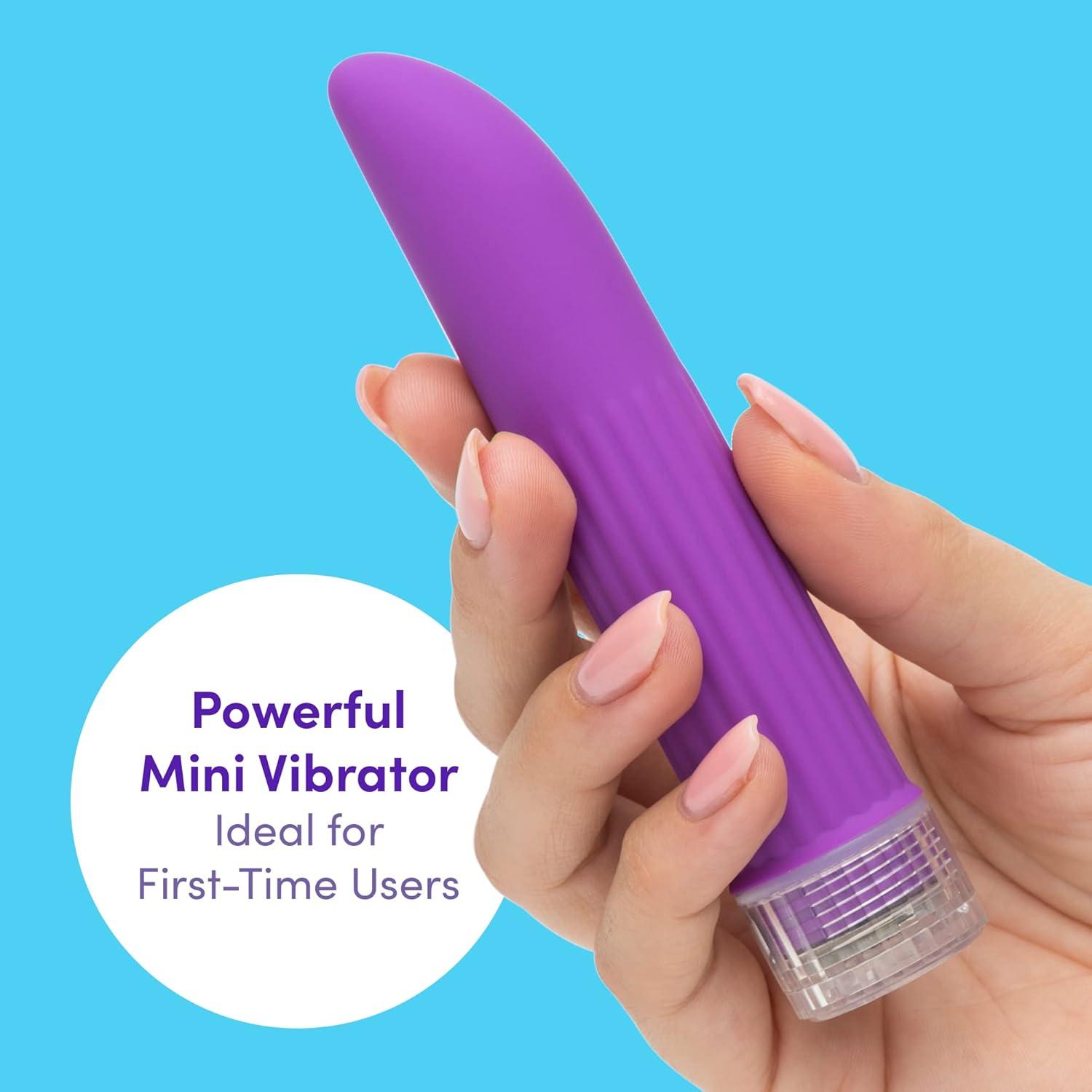 imageLovehoney Purple Ladyfinger Classic Vibrator 5 Plastic Multispeed SmallPurple