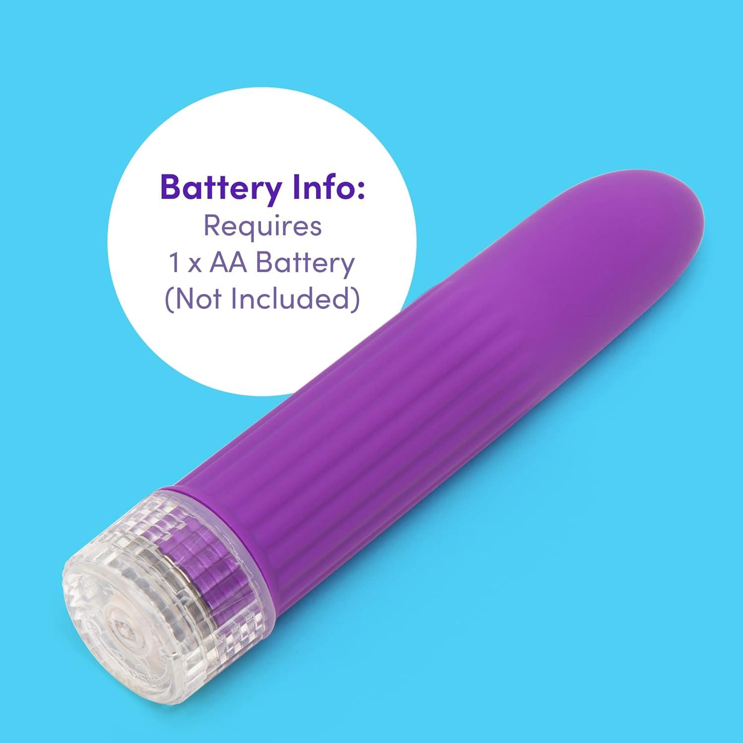 imageLovehoney Purple Ladyfinger Classic Vibrator 5 Plastic Multispeed SmallPurple