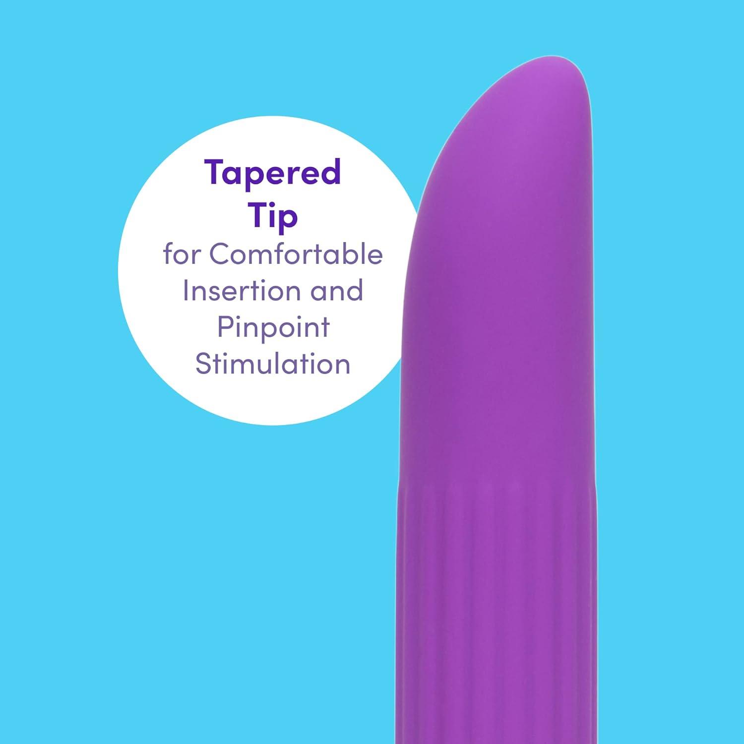 imageLovehoney Purple Ladyfinger Classic Vibrator 5 Plastic Multispeed SmallPurple