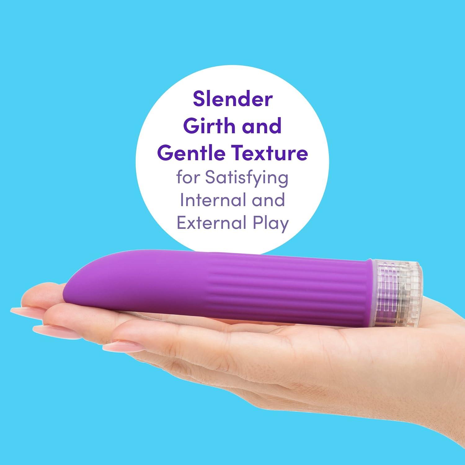 imageLovehoney Purple Ladyfinger Classic Vibrator 5 Plastic Multispeed SmallPurple