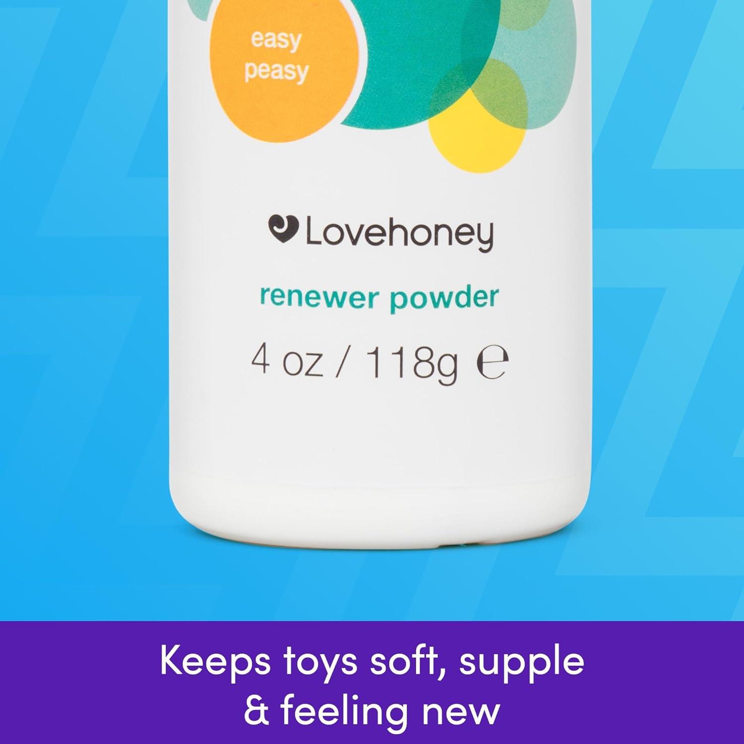 imageLovehoney Sex Toy Renewer Powder 118g Adult Toy Care for Soft RealFeel Texture Helps Maintain Male Masturbator Quality Essential Care for Sex Toys for Men Powder for LongLasting Performance