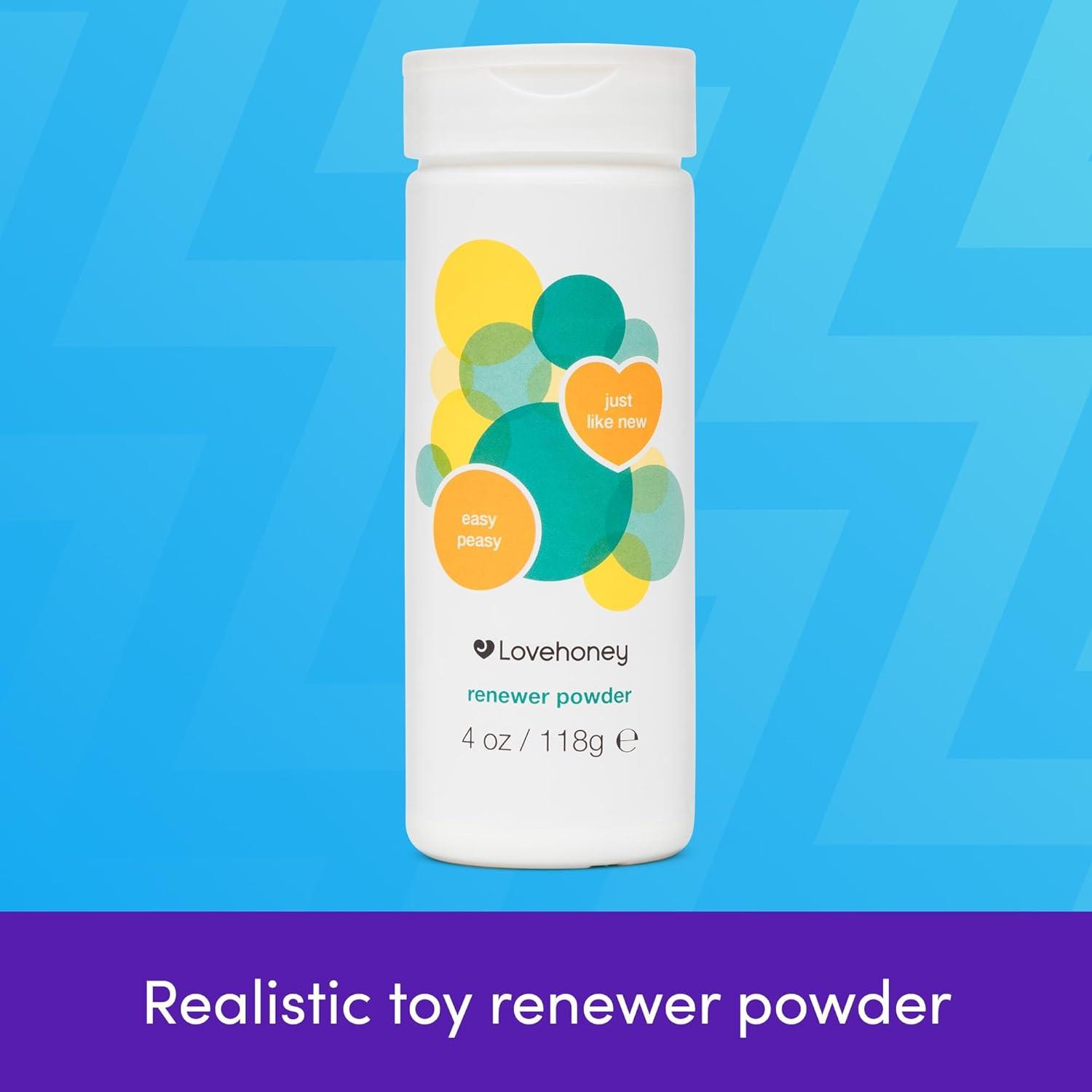 imageLovehoney Sex Toy Renewer Powder 118g Adult Toy Care for Soft RealFeel Texture Helps Maintain Male Masturbator Quality Essential Care for Sex Toys for Men Powder for LongLasting Performance