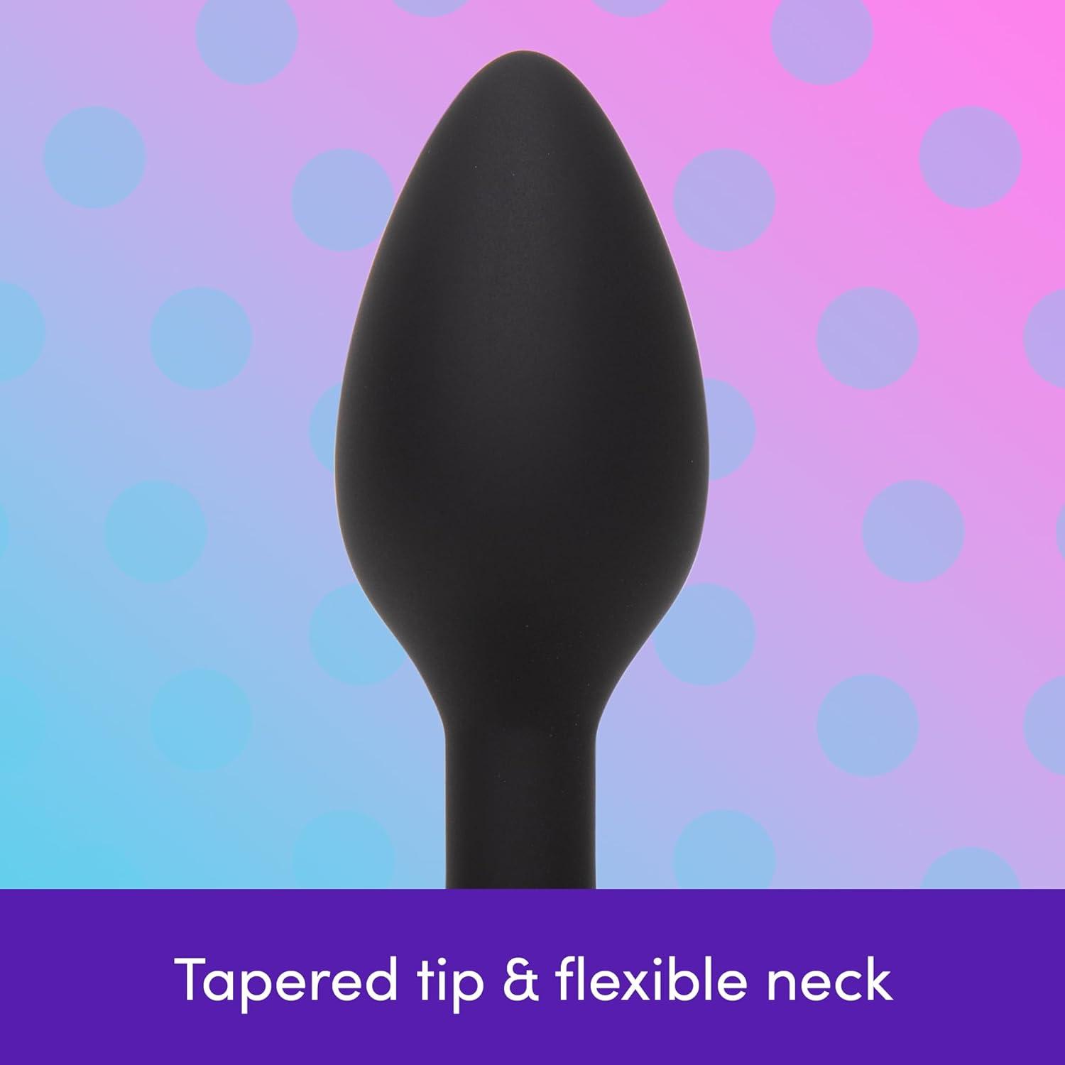 imageLovehoney Silicone Butt Plug Jewel Anal Sex Toys for Men Women Couples 3 Inch Beginners Adult Toys Anal Trainer Prostate Massaging Device Portable Butt Plug Male Sex Tool Black