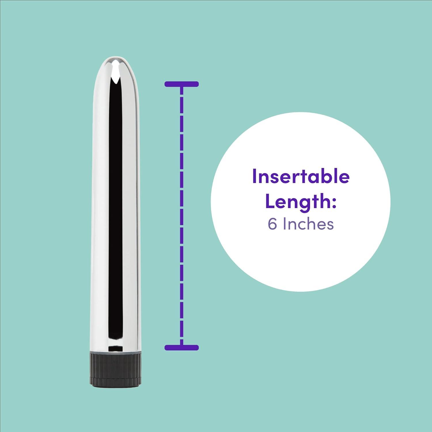 imageLovehoney Silver Seducer Classic Vibrator Plastic Multispeed Vibrations Waterproof