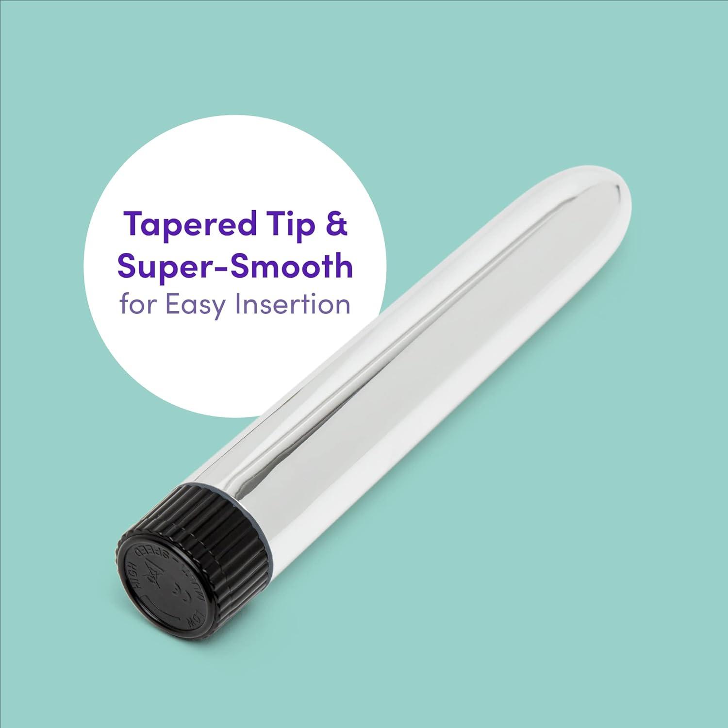 imageLovehoney Silver Seducer Classic Vibrator Plastic Multispeed Vibrations Waterproof