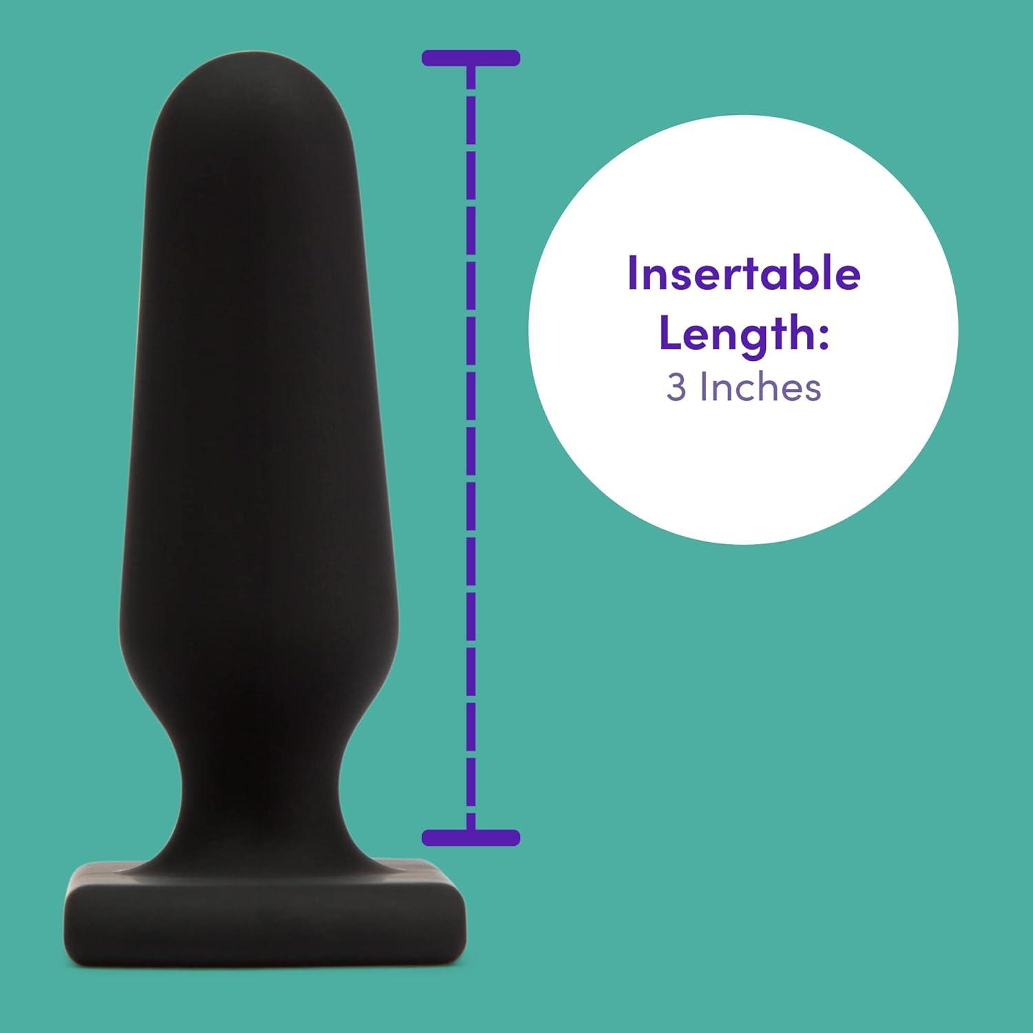 imageLovehoney Slimline Butt Plug Anal Sex Toys for Men Women Couples 55 Inch Large Anal Plug Silicone Anal Trainer Male Prostate Massaging Device Portable Adult Sex Toys BlackBlack