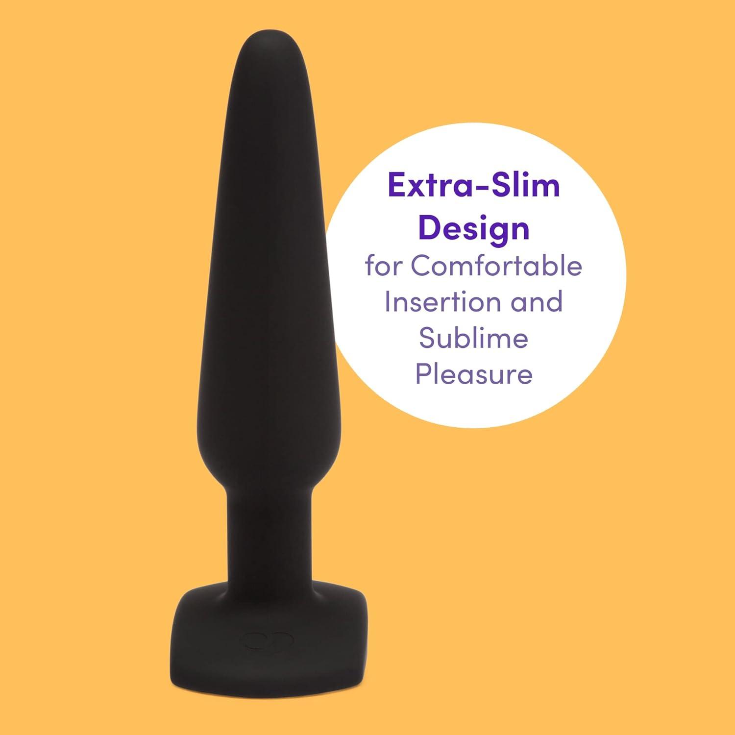 imageLovehoney Slimline Butt Plug Anal Sex Toys for Men Women Couples 55 Inch Large Anal Plug Silicone Anal Trainer Male Prostate Massaging Device Portable Adult Sex Toys BlackBlack