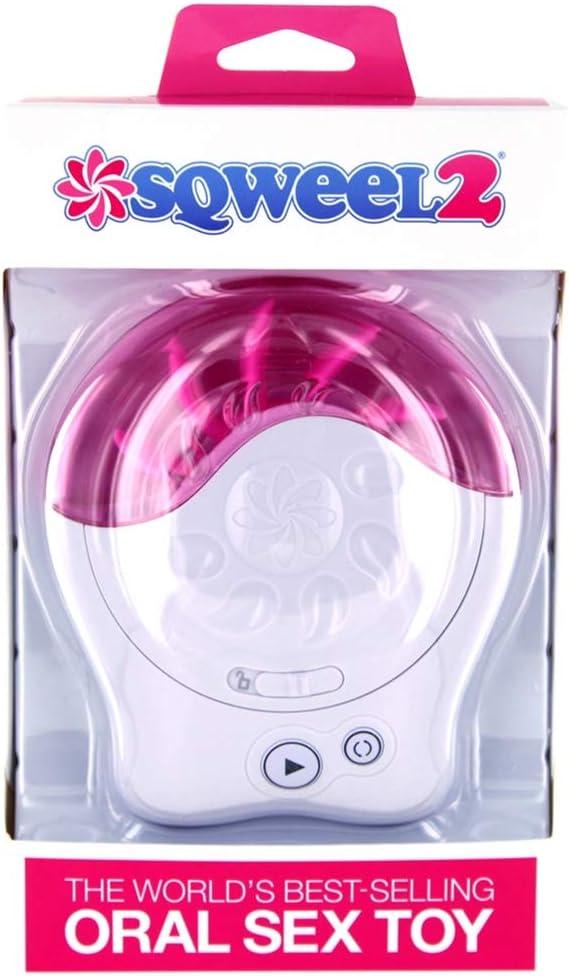 imageLovehoney Sqweel 2 Masturbator Oral Sex Simulator with 10 Silicone Tongues 3 Speed amp Flicker Function Masturbator for Women WhiteWhite