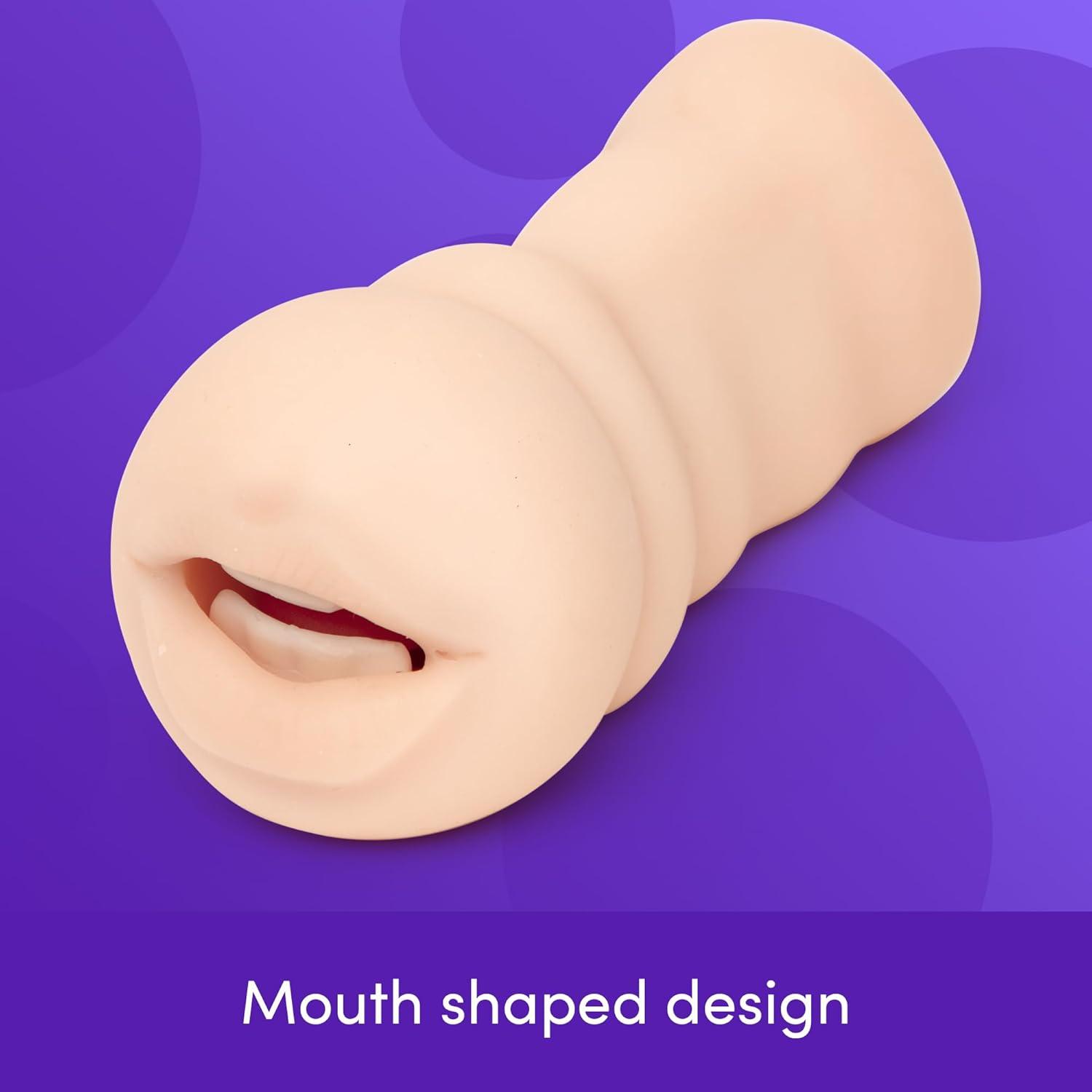 imageLovehoney Thrust Ayla Realistic Male Masturbator SelfLubricating Blow Job Mouth with Teeth Sex Toy for Men Lifelike Textured Stroker Male Sex Toy Adult Sex Doll Soft Mouth Oral Masturbator