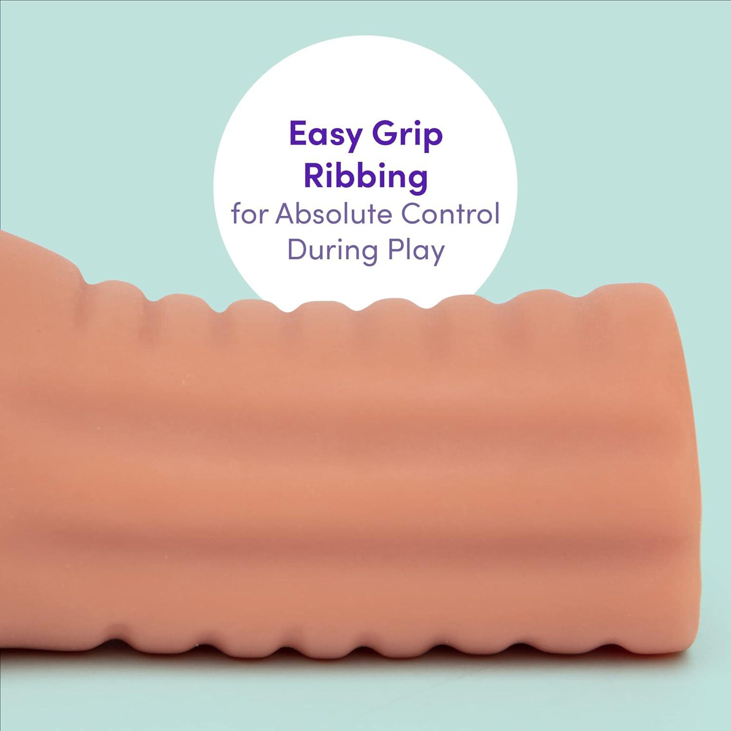 imageLovehoney Thrust Pro Mini Carina Male Masturbator 5 Inch Realistic Tight Vagina with Textured Canal Waterproof Vibrator Compatible Male Sex Toy Self Pleasure Sex Toys for Men 200g Flesh Tan