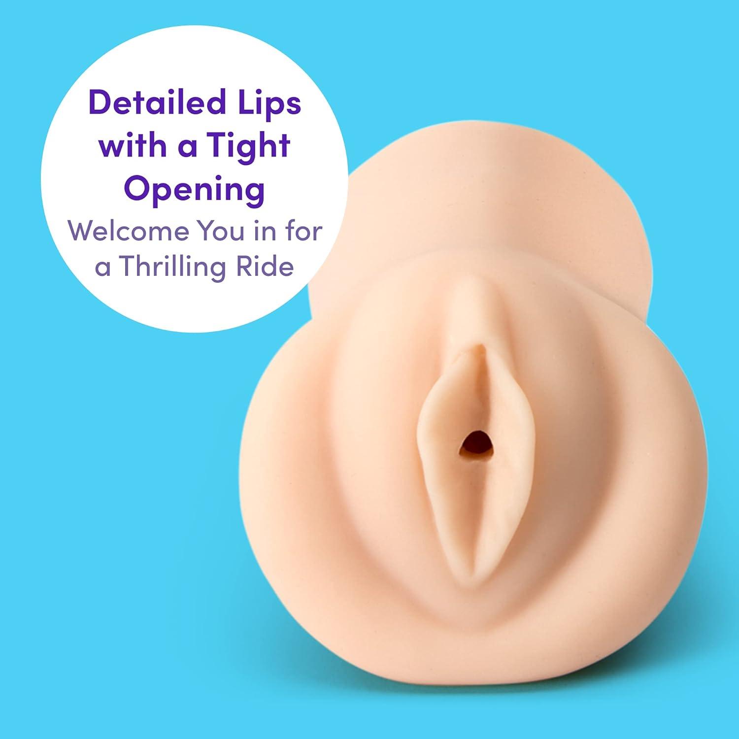 imageLovehoney Thrust Pro Mini Lea Pocket Male Masturbator Ribs amp Bumps 316g