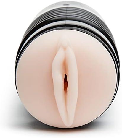 imageLovehoney Thrust Pro Ultra Gigi Double Ended Male Masturbator Cup 65 Inch Realistic Vagina amp Ass with Textured Canal Self Pleasure Sex Toys for Men Waterproof Flesh Pink