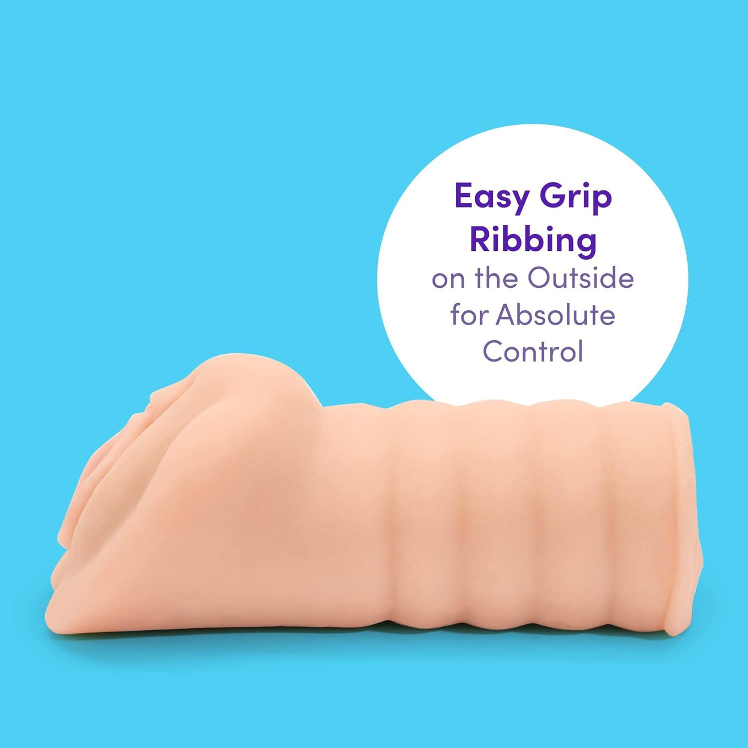 imageLovehoney Thrust Pro Ultra Holly Male Masturbator 6 Inch Realistic Tight Vagina Textured Canal Vibrator Compatible Male Sex Toy Self Pleasure Sex Toys for Men Waterproof 480g Flesh Pink