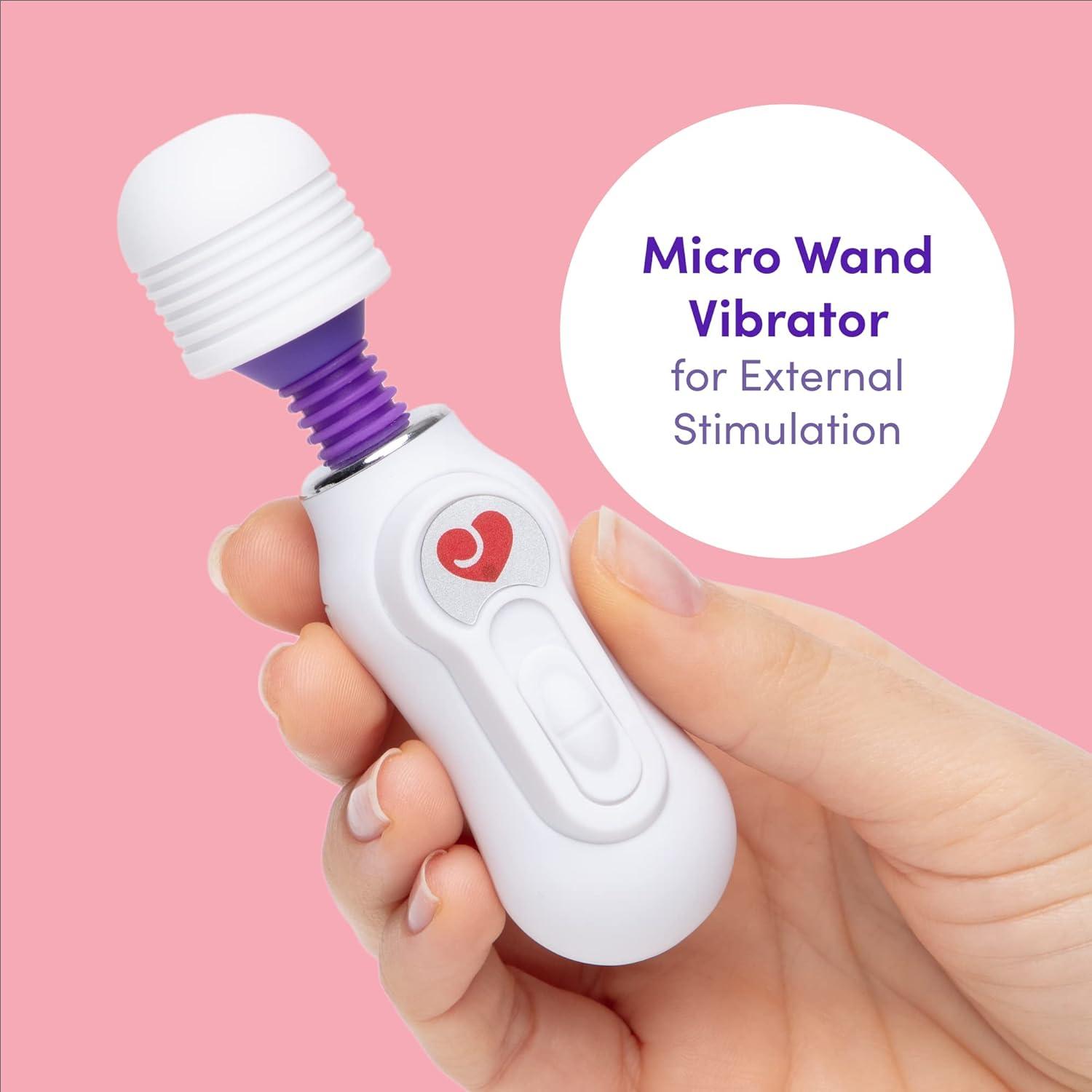 imageLovehoney White Micro Wand Vibrator with Flexible Neck Plastic 3 SpeedWhite