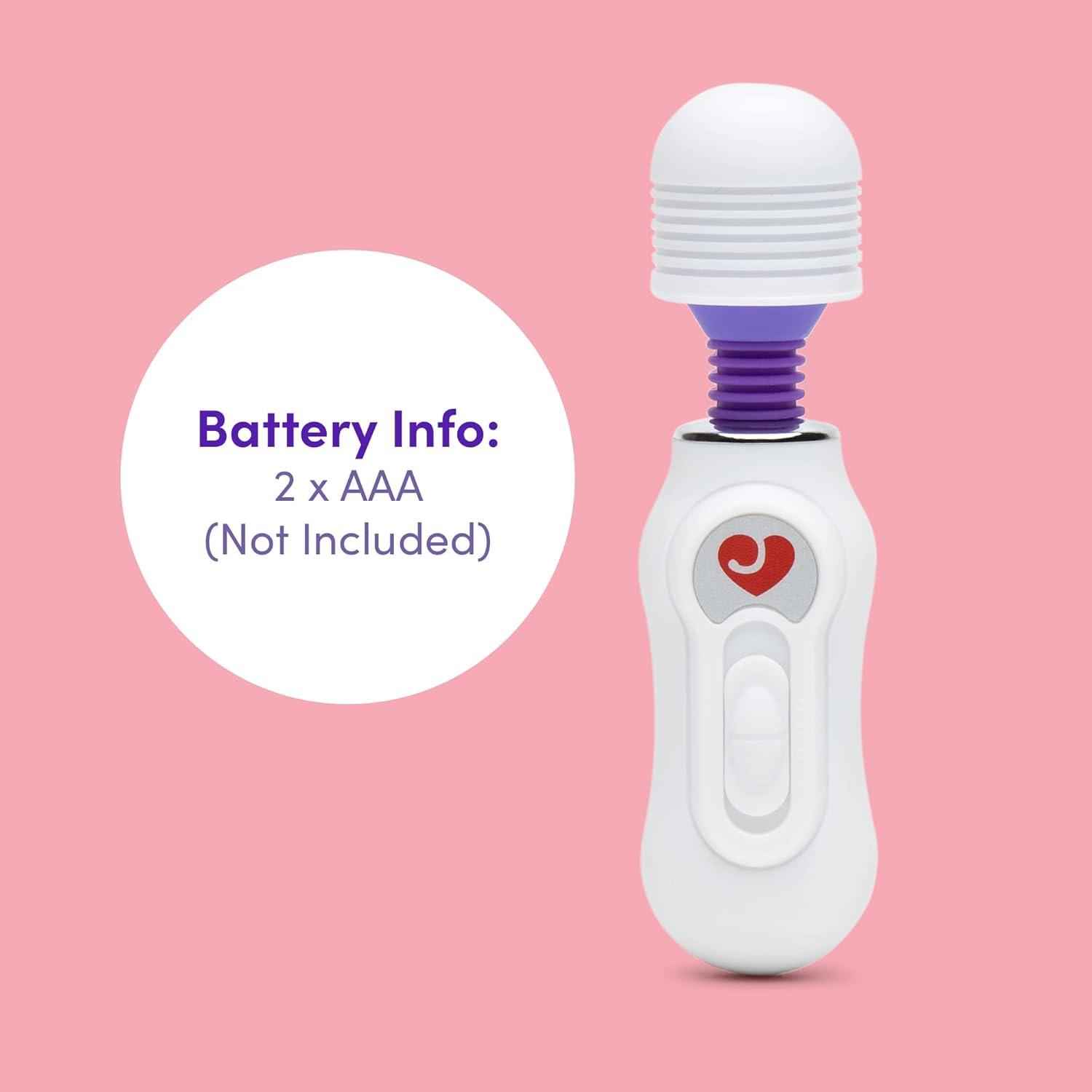 imageLovehoney White Micro Wand Vibrator with Flexible Neck Plastic 3 SpeedWhite