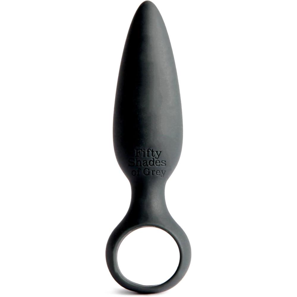 imageFifty Shades of Grey Something Forbidden Butt Plug 35 Inch Anal Plug with Finger Loop Waterproof amp Silicone Black