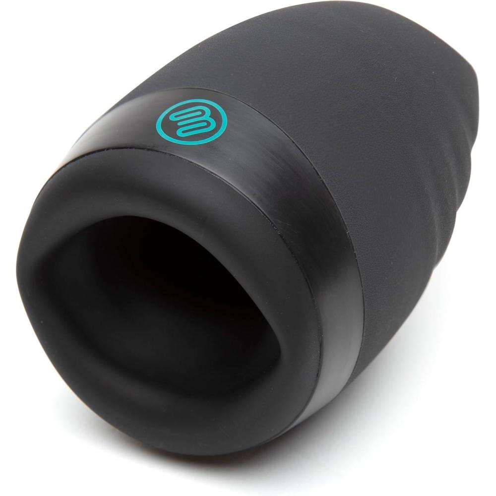 imageLovehoney Blowmotion Warming amp Vibrating Male Masturbator 3 Inch Silicone Warming Canal with 6 Vibration Patterns amp 3 Intensity Levels Rechargeable Sex Toys for Men